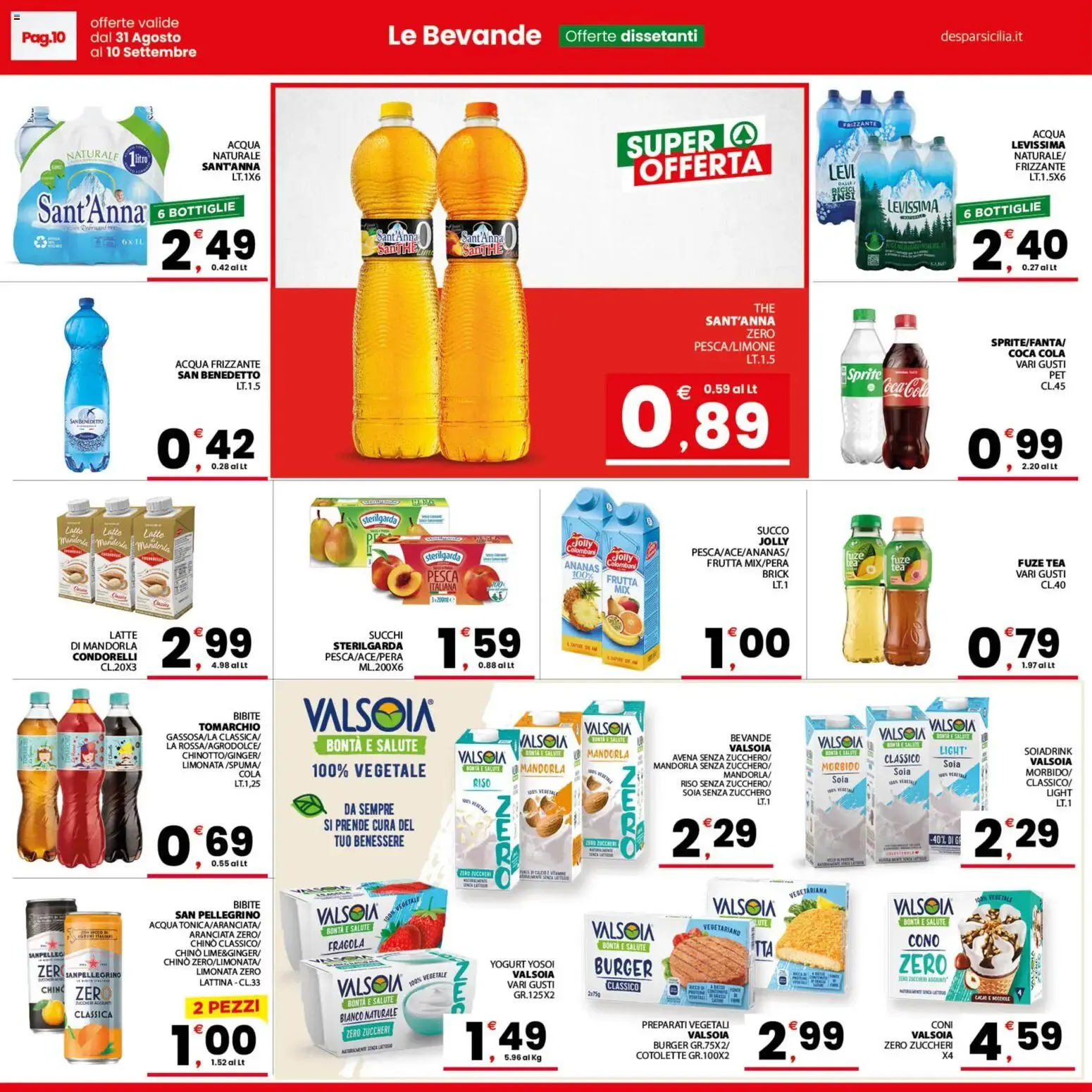 Nuovo Despar volantino Sicilia dal 31/08/2026 > offerte anteprima 🛍️ da 31 agosto a 10 settembre di 2026 - Pagina del volantino 10