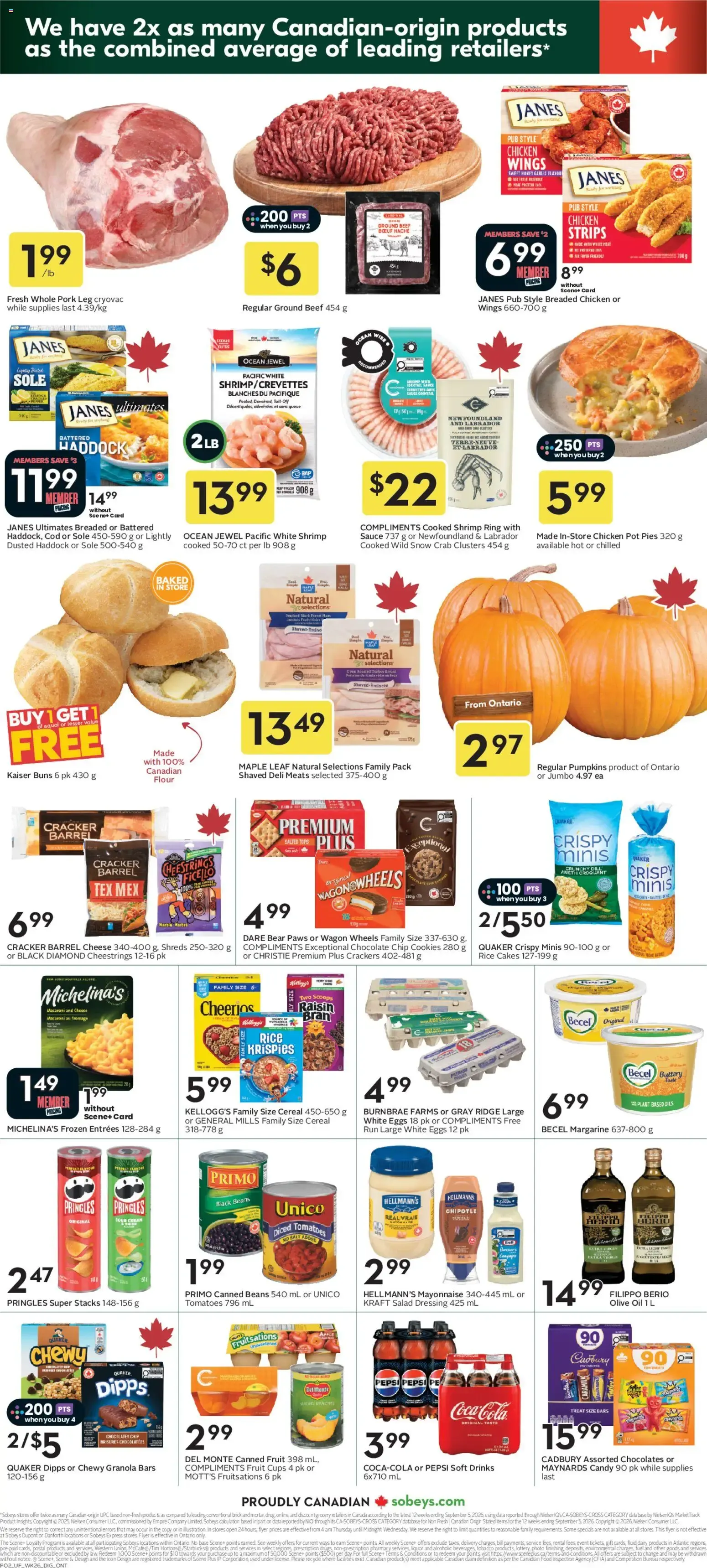 Sobeys weekly flyer / circulaire from Oct 22, 2026 > weekly specials & deals from October 22 to October 28 2026 - flyer page 2