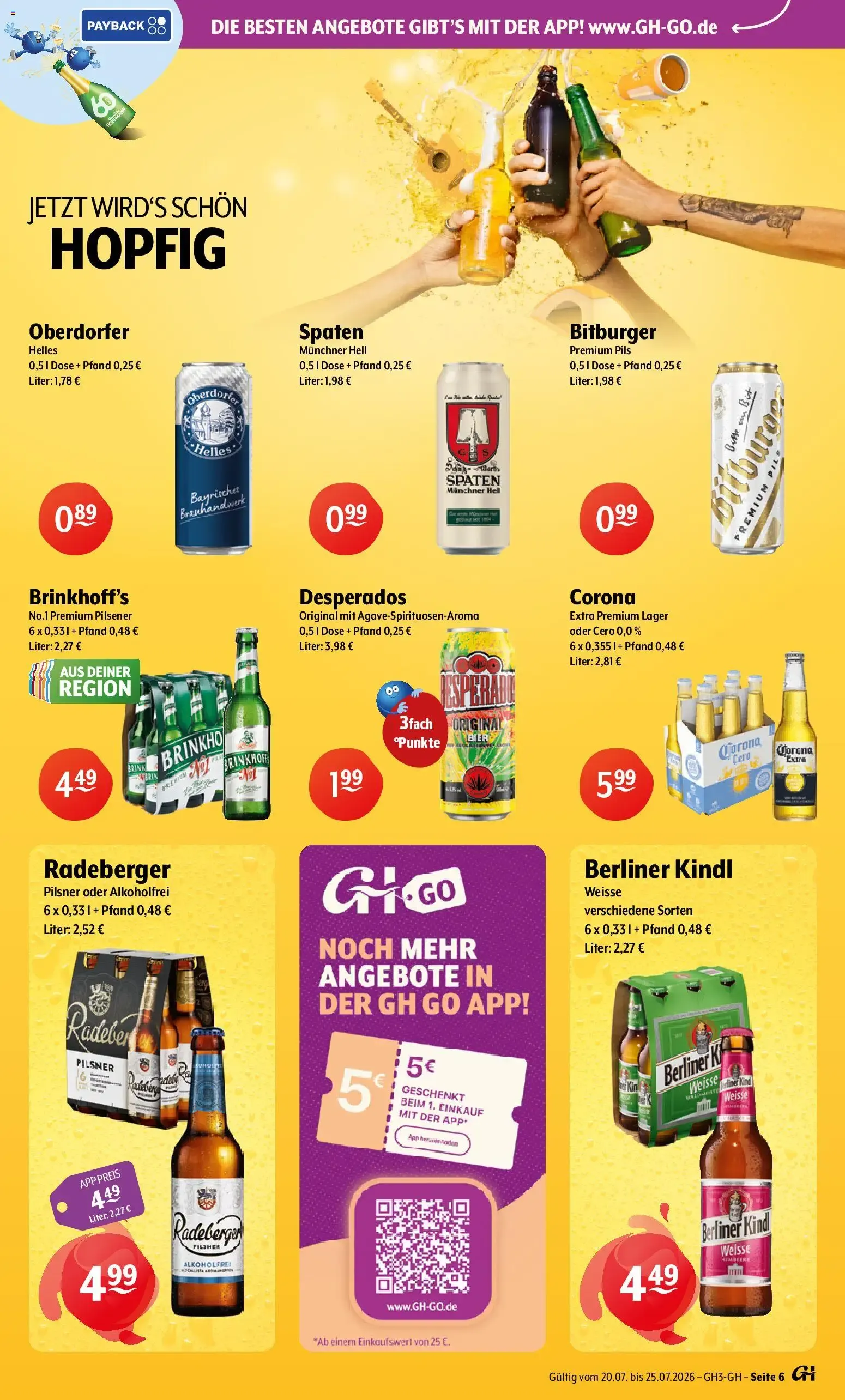 Trink und Spare Prospekt (ab 20.07.2026) zum Blättern von 20. Juli bis 25. Juli 2026 - Prospekt seite 6