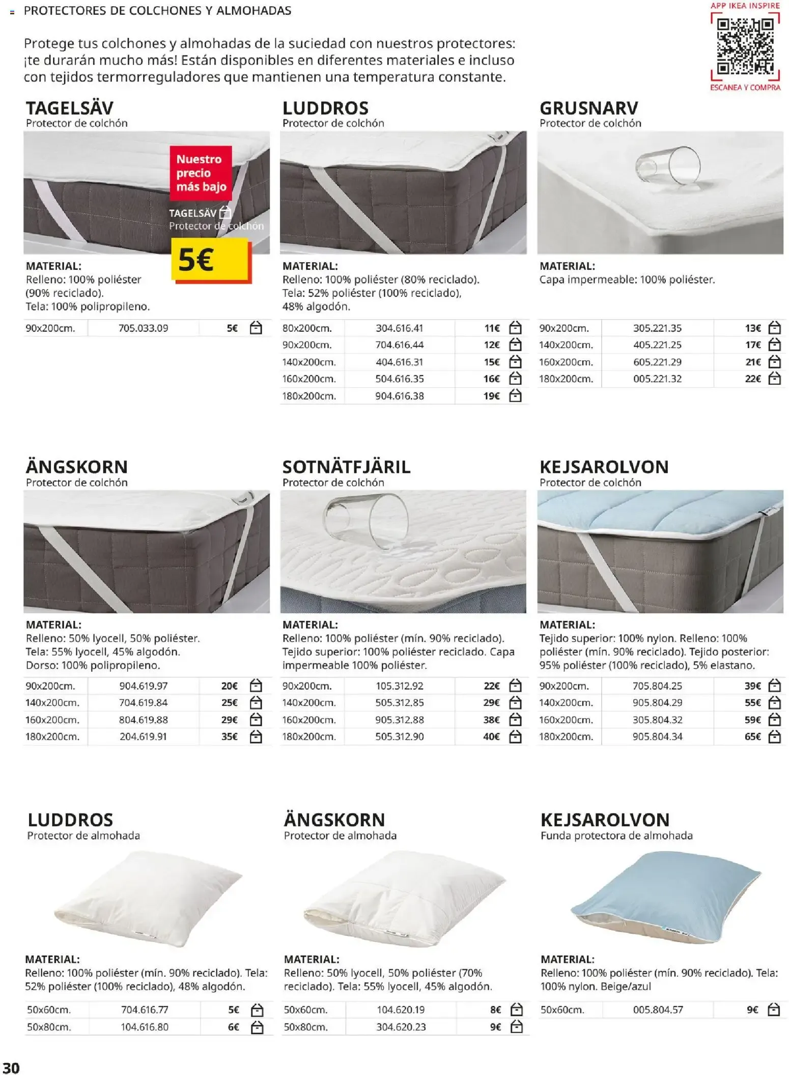 Catálogo de IKEA - Guía de Compra Ropa de cama 1 de septiembre al 31 de enero 2027 - Página 30