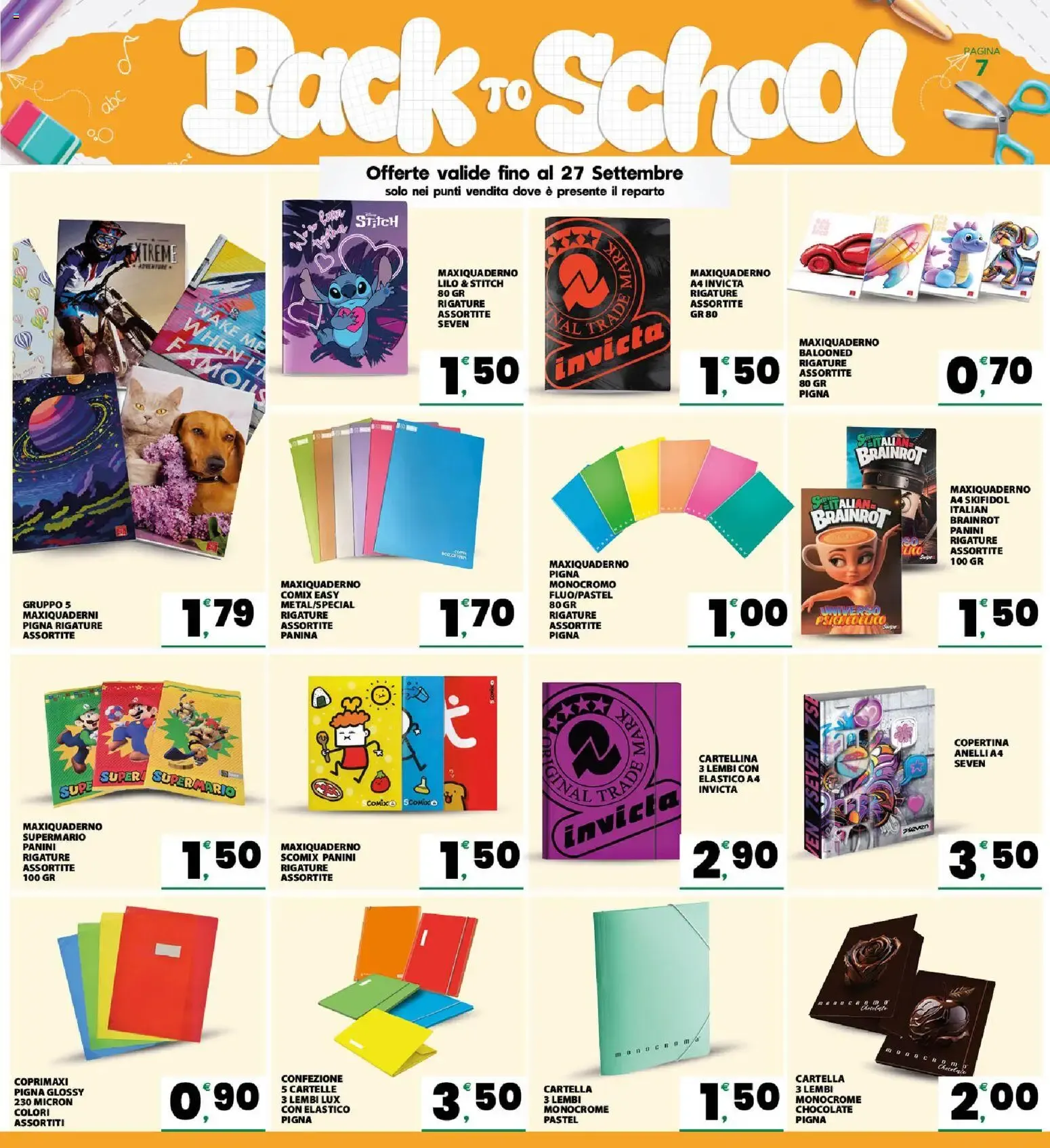 Eurospar Interspar Back To School da 31 agosto a 27 settembre di 2026 - Pagina del volantino 7