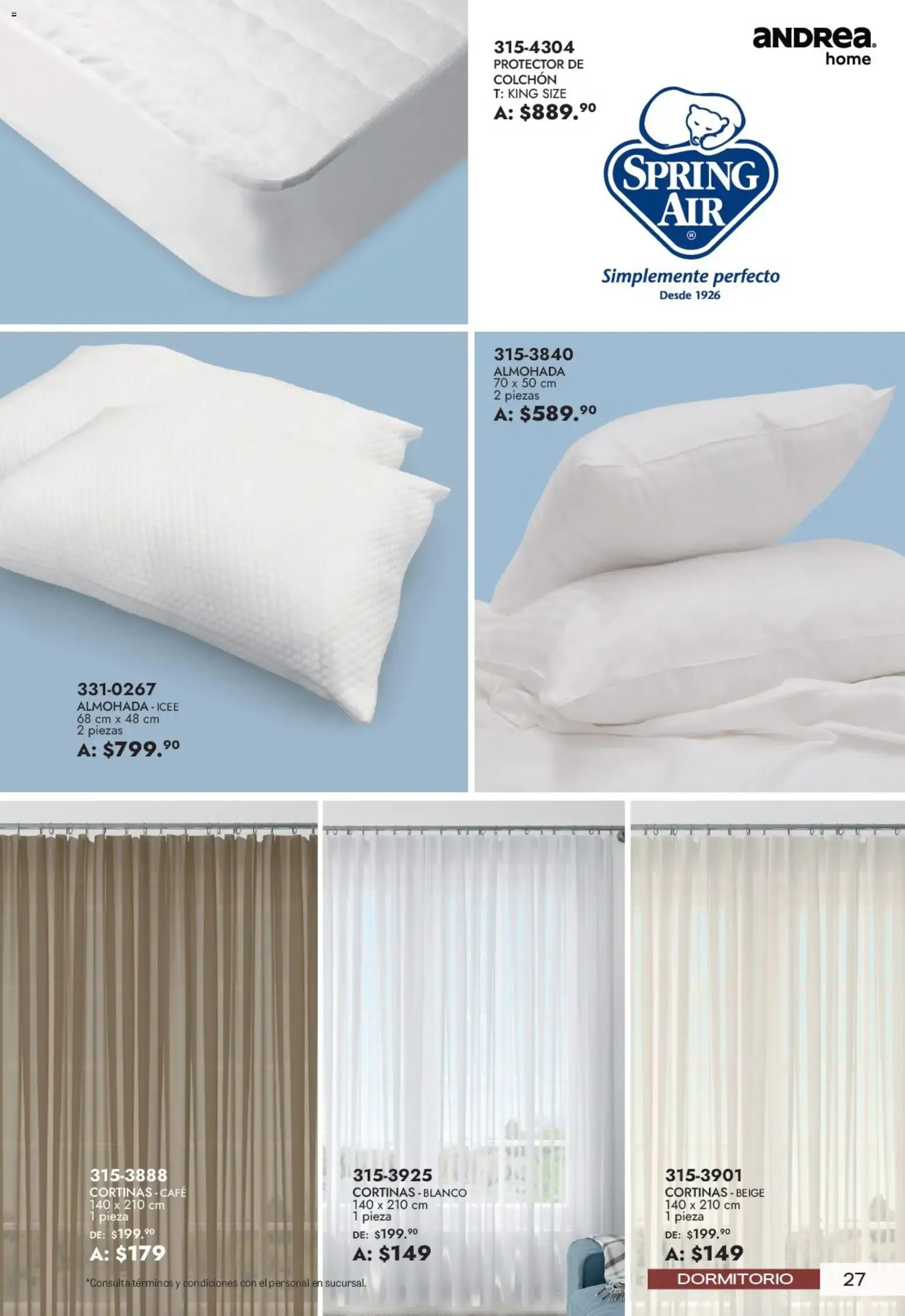 Catálogo de Andrea Home: Aniversario HOME 21 de junio al 22 de agosto 2026 - Pagina 27