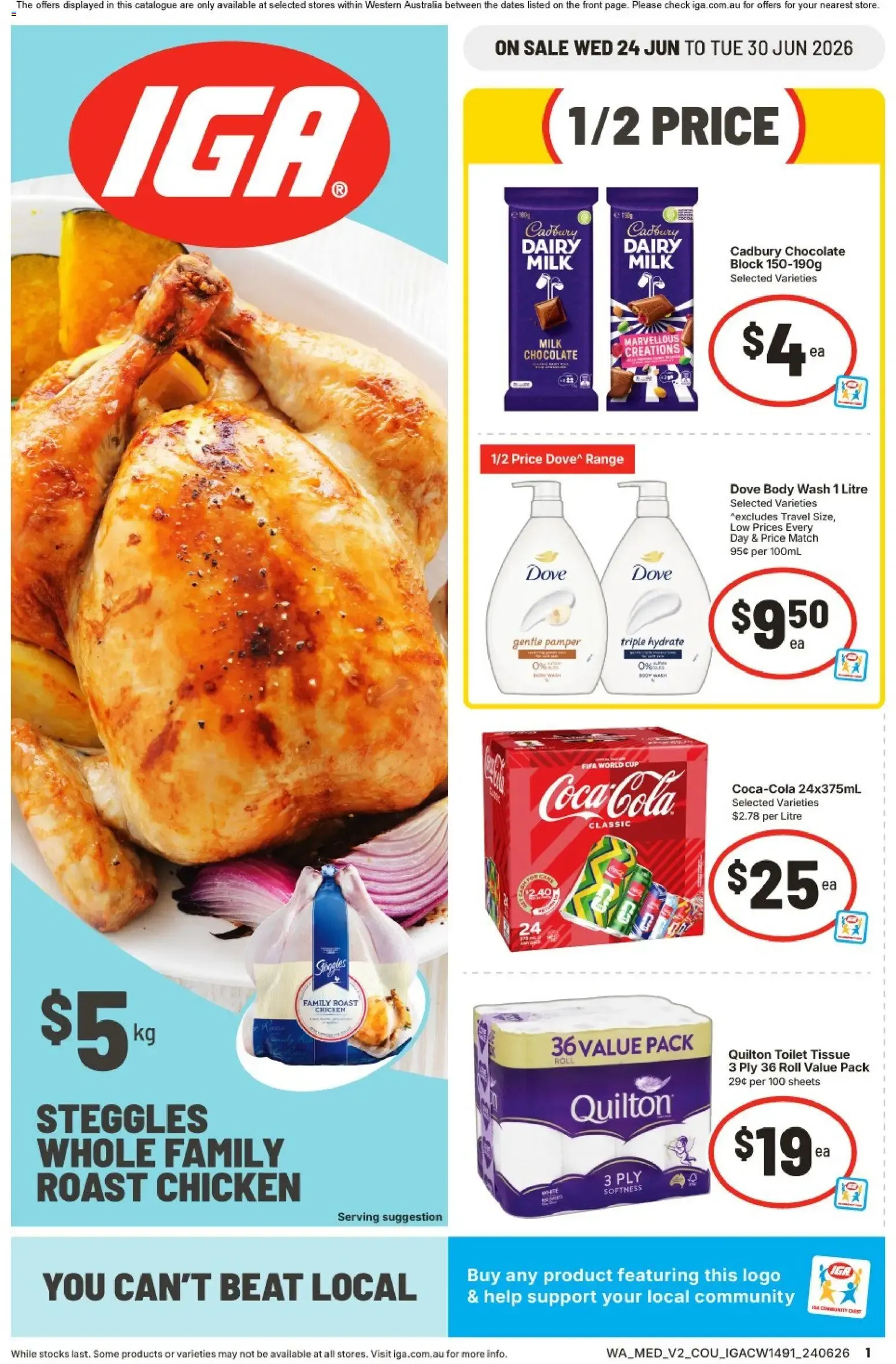 IGA catalogue valid from 24/06/2026 > Online Australia - Catalogue valid from 24 June to 30 June 2026 - page 1