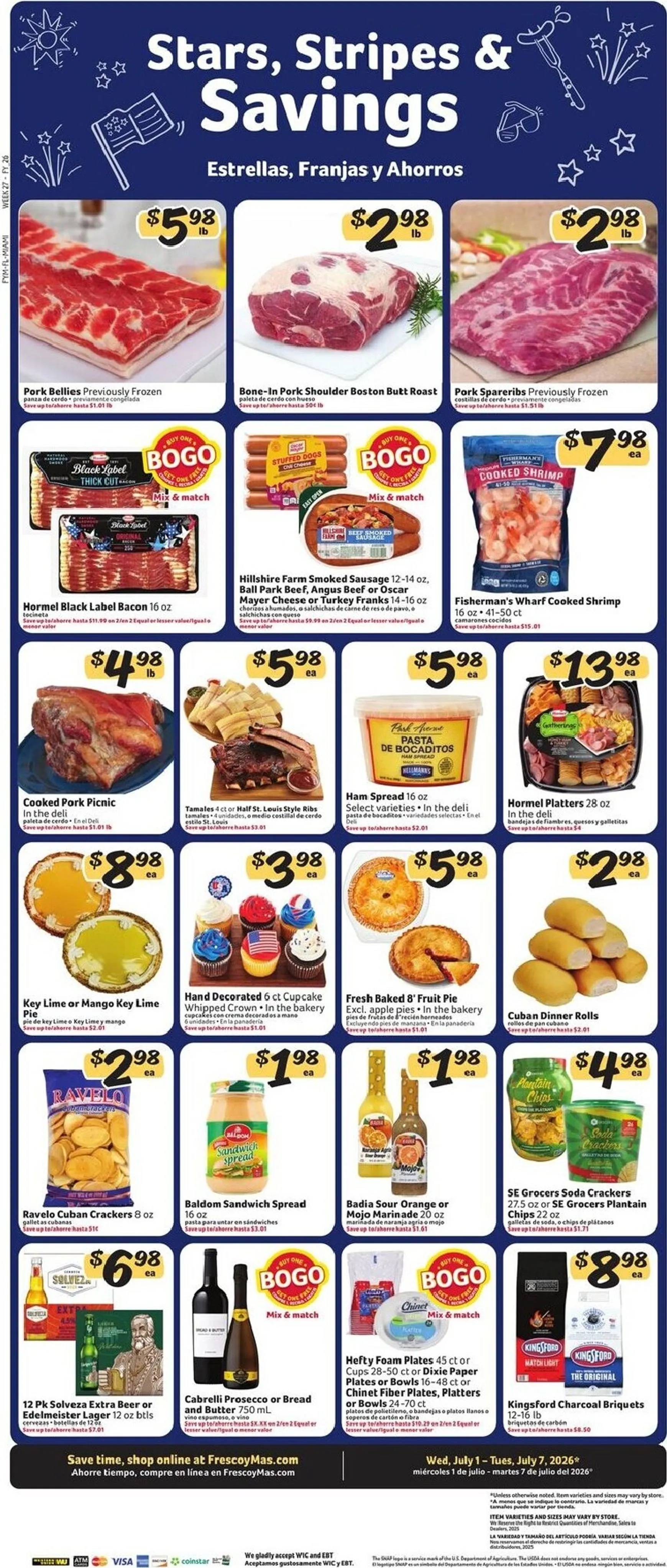 Weekly ad Current Fresco y Más leaflet valid from Wednesday 07/01/2026 to Tuesday 07/07/2026 from July 1 to July 7 2026 - Page 7