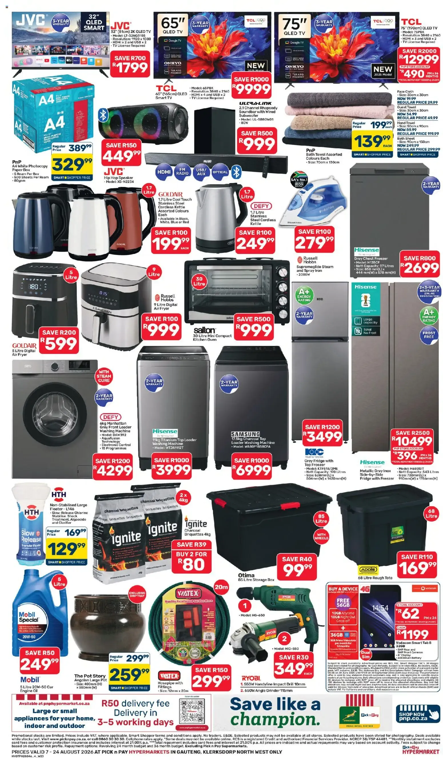 Pick n Pay Inland Provinces - Hypermarket Specials (07/08/2026 - 24/08/2026) Online from 7 August to 24 August 2026 - Catalogue Page 4