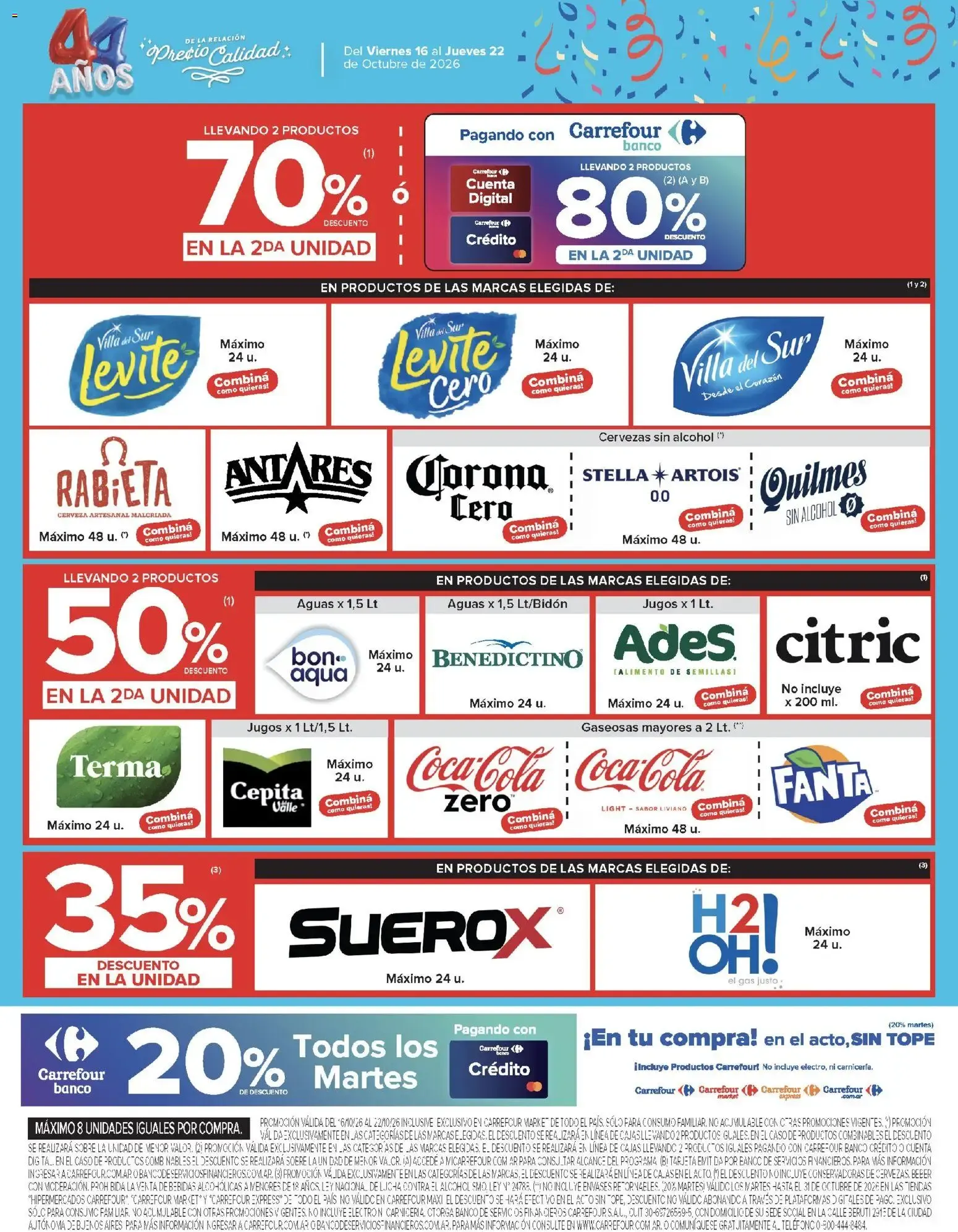 Ofertas de Carrefour: 3ra Semana de Festejos y 44 Años - Ofertas de Productos Carrefour 16 de octubre al 22 de octubre 2026 - Página 56 del catálogo