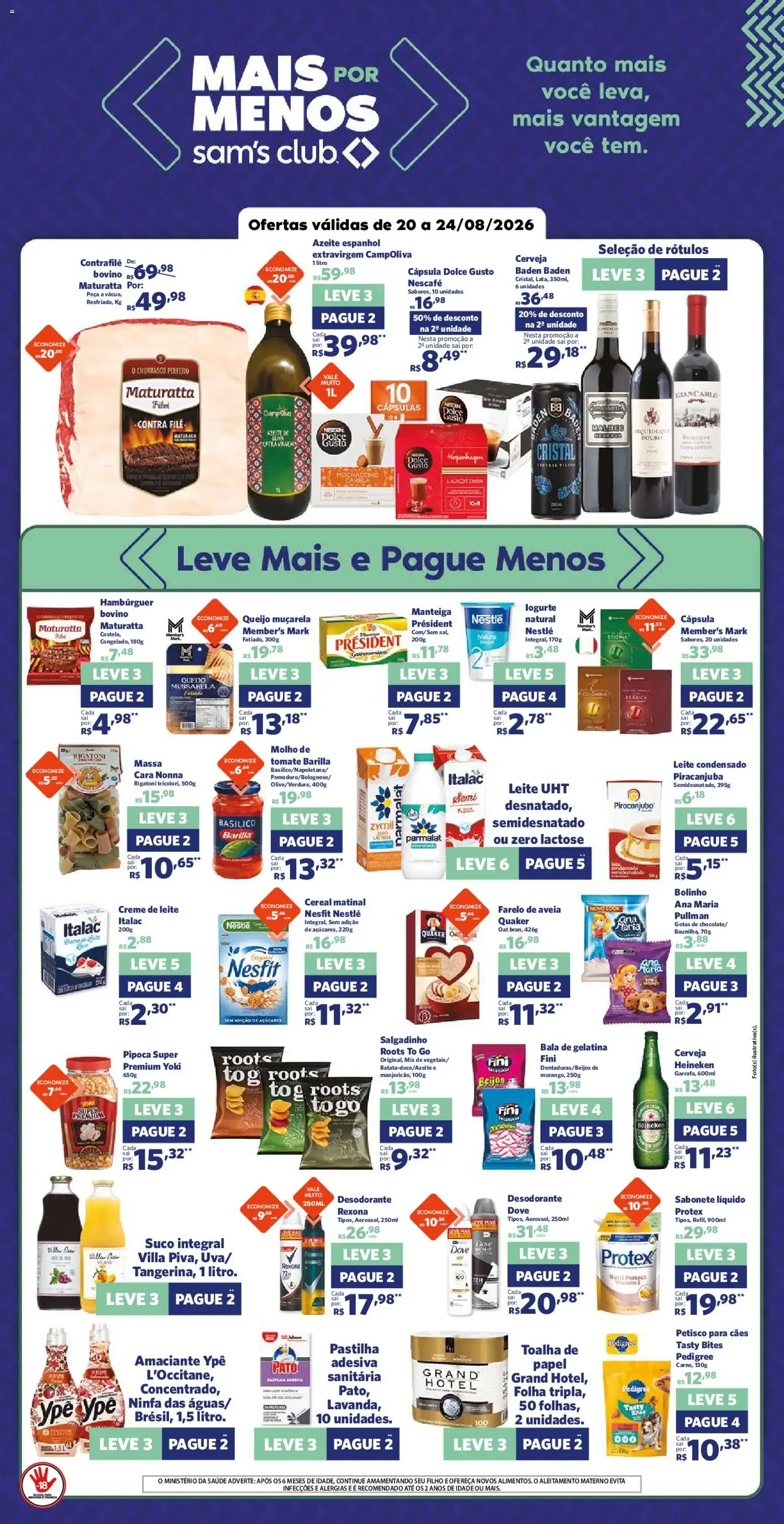 Encarte de Sam's Club - Ofertas da semana de 20/08/2026 | Promoções Online 20 de agosto até 24 de agosto 2026 - Pagina 1