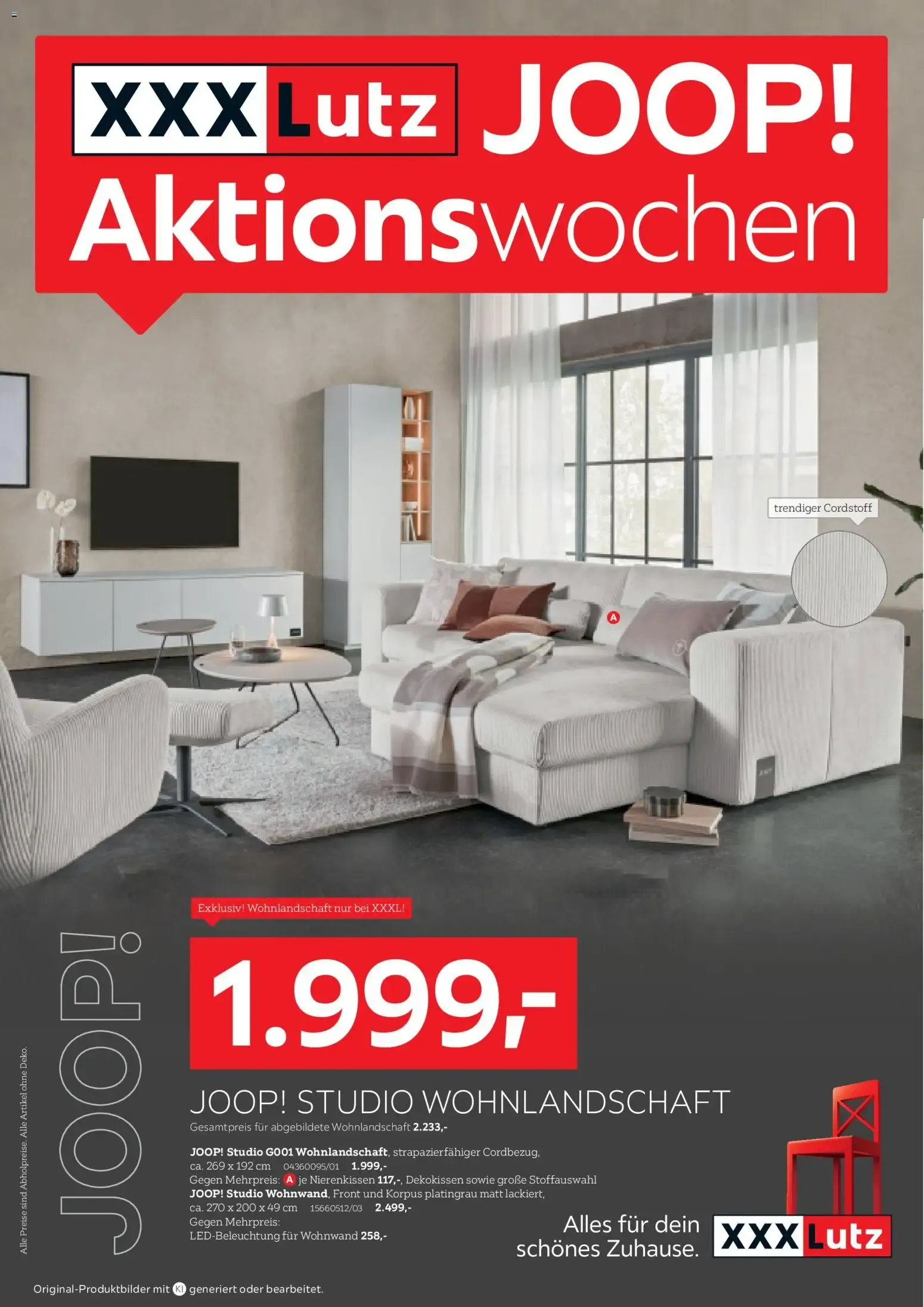 XXX Lutz JOOP! Aktionswochen von 17. Oktober bis 31. Oktober 2026 - Prospekt seite 1