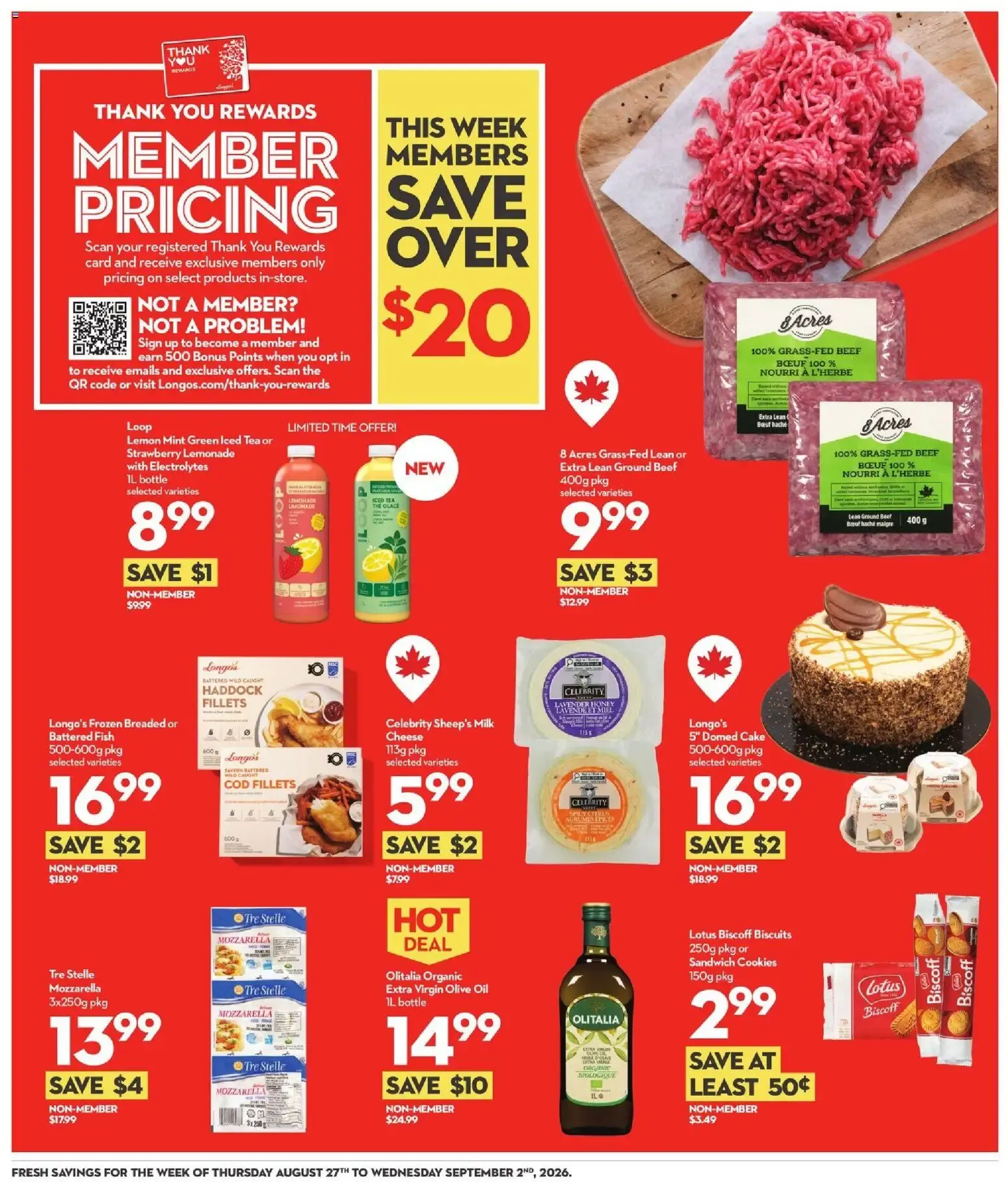 Longo's weekly flyer / circulaire from Aug 27, 2026 > weekly specials & deals from August 27 to September 2 2026 - flyer page 12