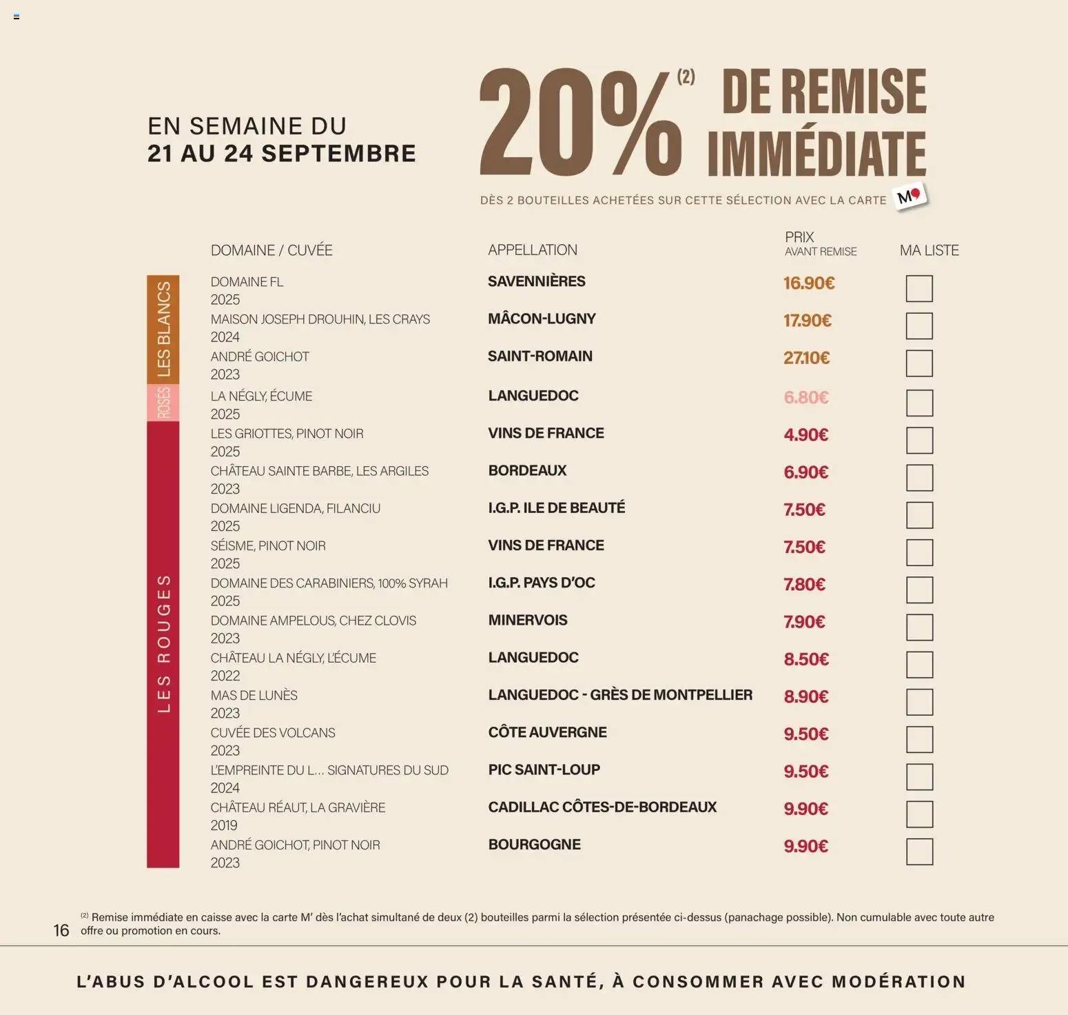 Monoprix - Calendrier des Offres du 11 septembre au 27 septembre 2026 - Catalogue page 16