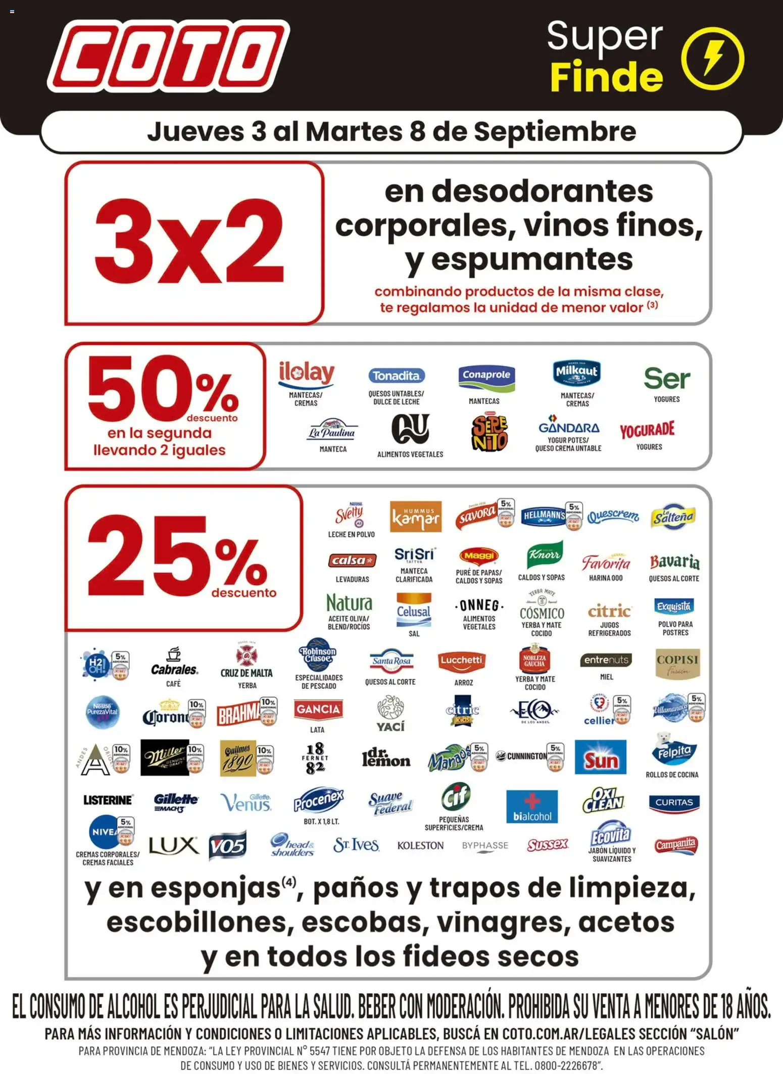 Ofertas de Coto Super Finde 3 de septiembre al 8 de septiembre 2026 - Página 1 del catálogo