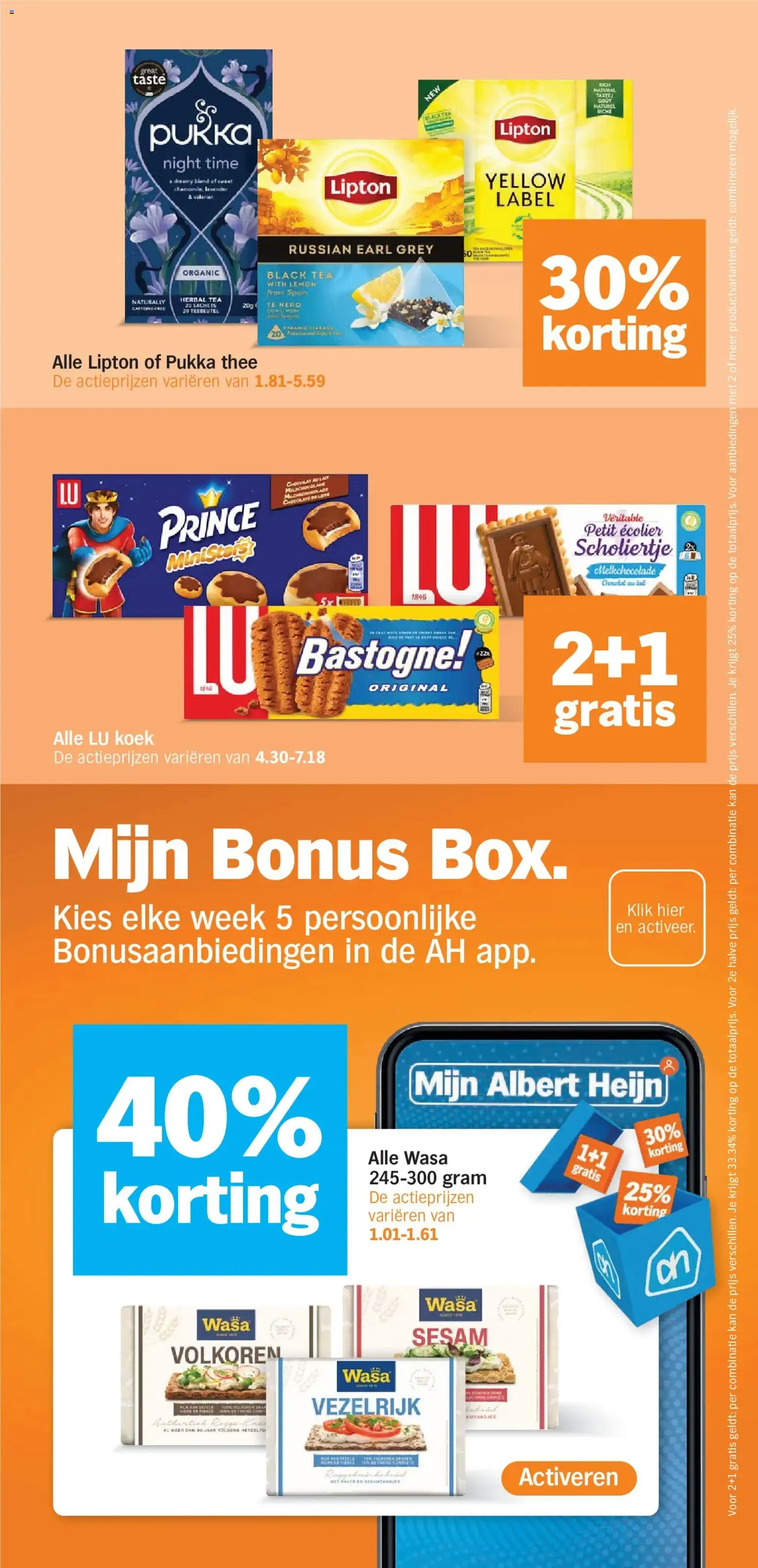 AH Bonus: 1+1 gratis en pasta's y salsas van 26 oktober tot 1 november 2026 - Folder pagina 21