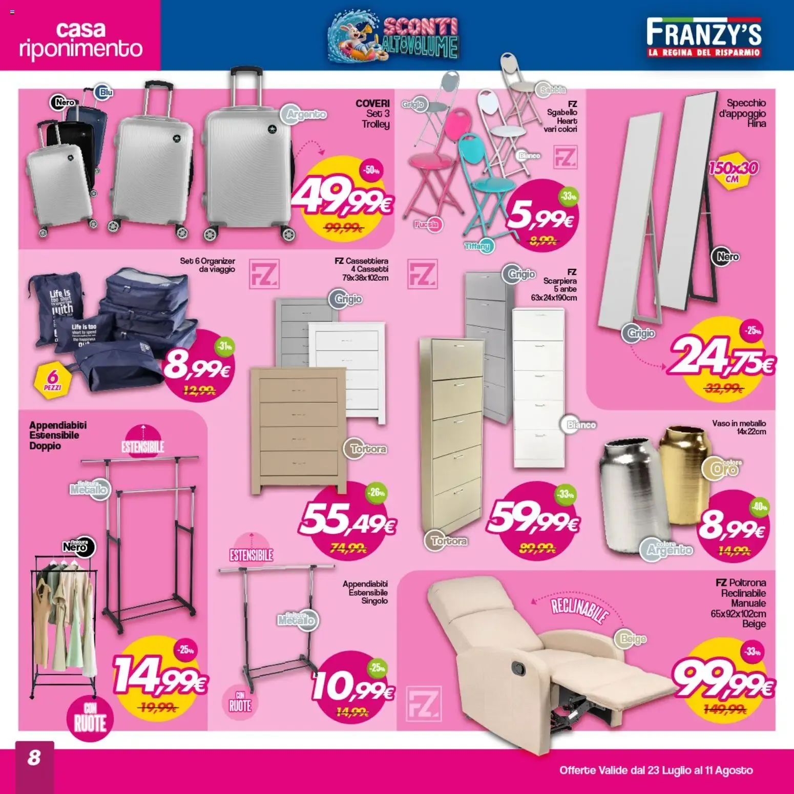 Franzy's Sconti Altovolume da 23 luglio a 11 agosto di 2026 - Pagina del volantino 8