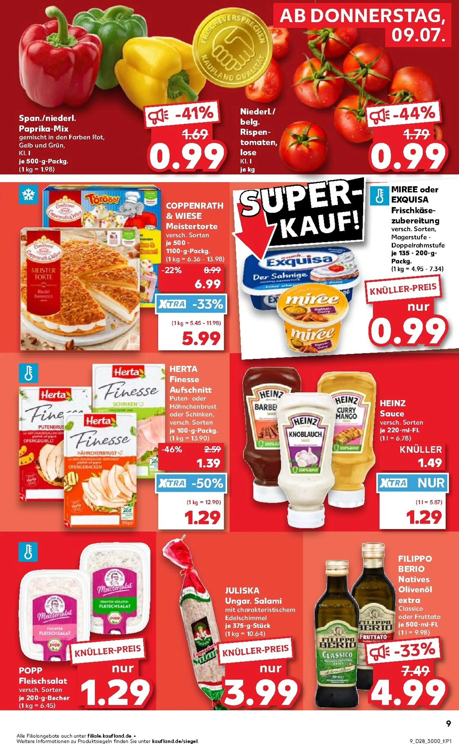Kaufland Prospekt nächste Woche – von Donnerstag 09.07.2026 bis Mittwoch 15.07.2026 von 9. Juli bis 15. Juli 2026 - Prospekt seite 9