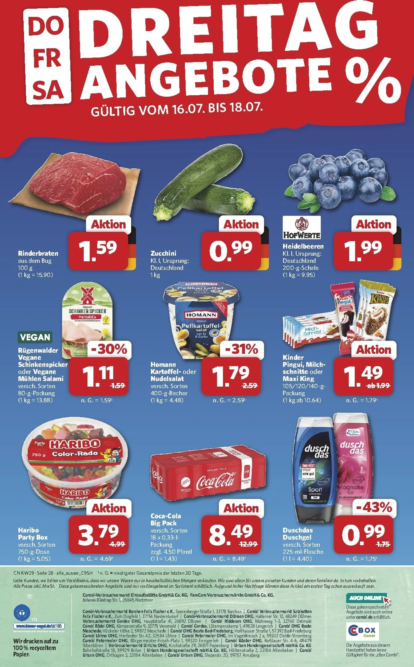 Combi Prospekt – von Montag 13.07.2026 bis Samstag 18.07.2026 von 13. Juli bis 18. Juli 2026 - Prospekt seite 30