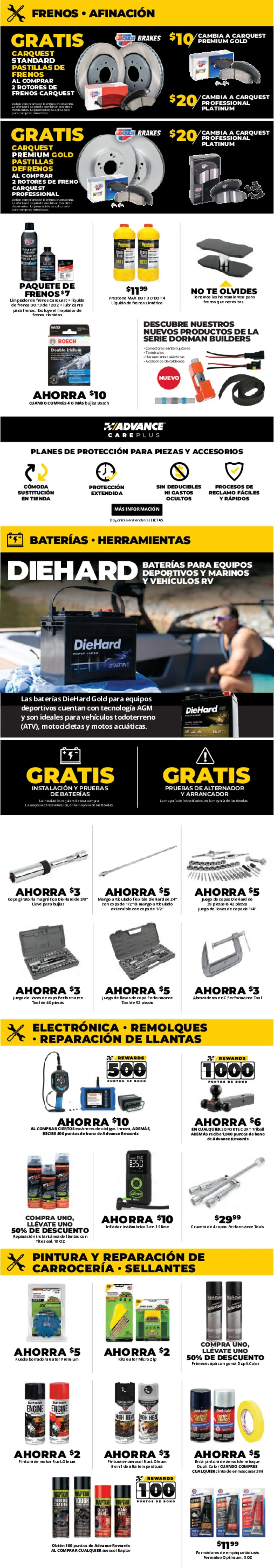 Weekly promotion Advance Auto Parts Weekly Ad from 08/16/2026 - Flyer spanning from August 16 to September 12 2026 - Page 4 for Catalogue 365