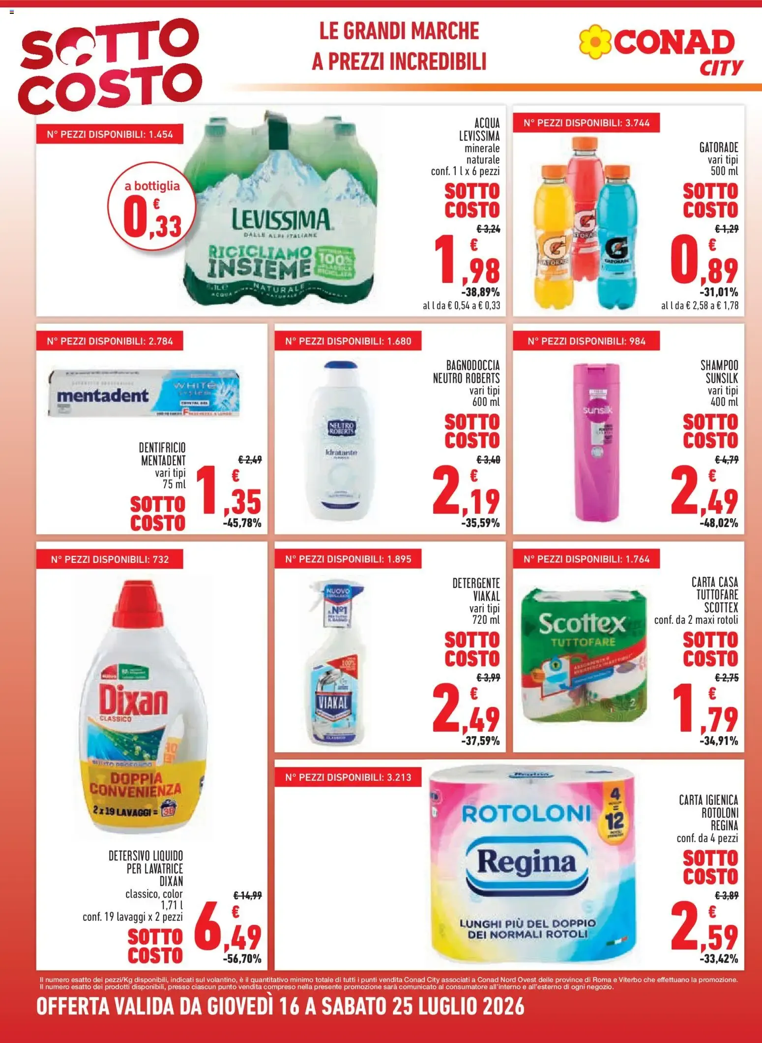 Volantino Conad City Sotto Costo da 16 luglio a 25 luglio di 2026 - Pagina del volantino 3