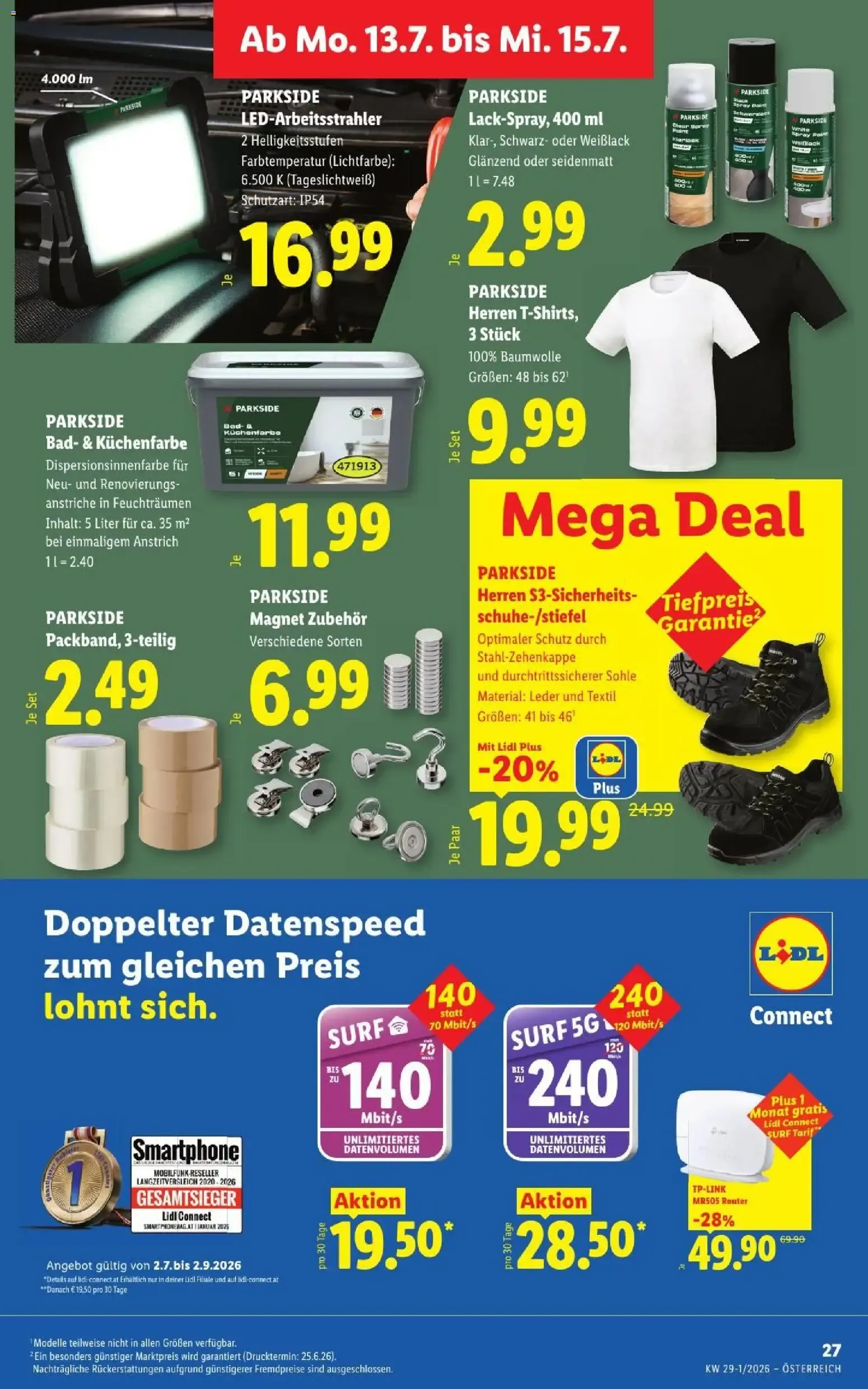 Lidl - Flugblatt ab 09.07.2026 - Angebote ab donnerstag von 9. Juli bis 11. Juli 2026 - Flugblätt seite 34