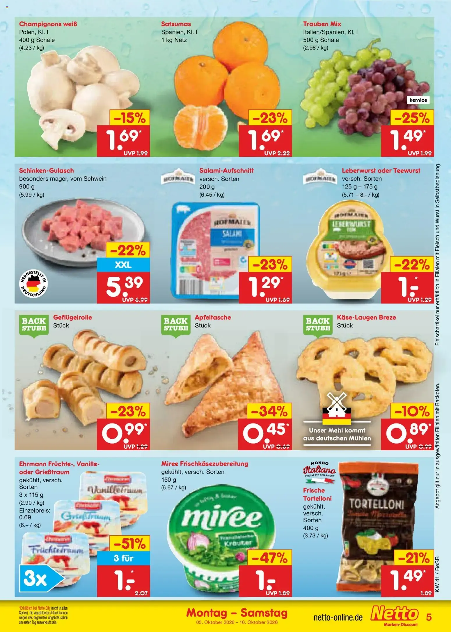 Netto Marken-Discount Prospekt (ab 05.10.2026) » Angebote van 5 oktober tot 10 oktober 2026 - Folder pagina 5