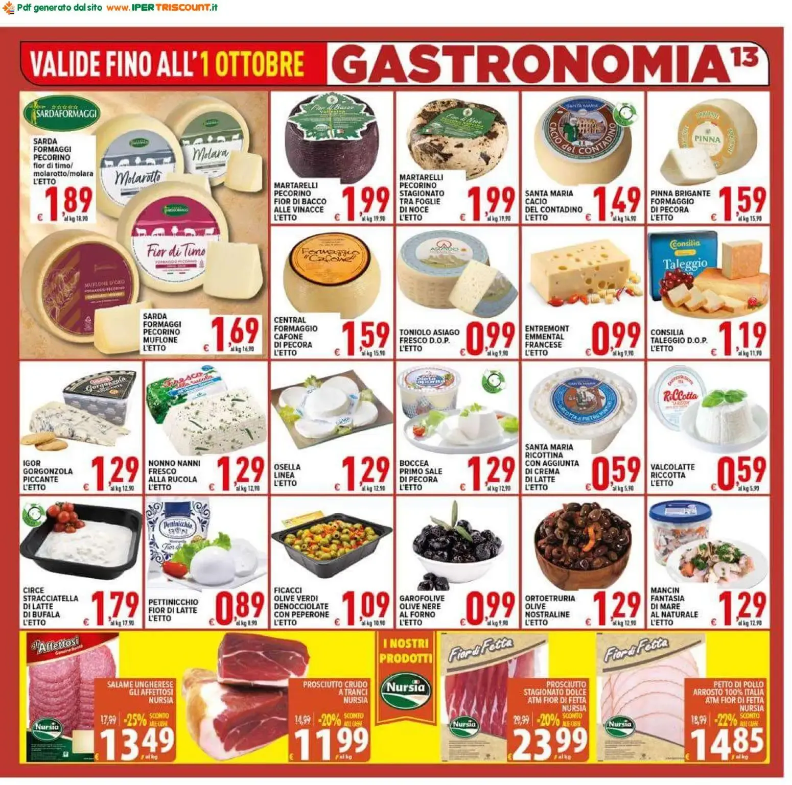 Ipertriscount volantino dal 23/09/2026 - online Offerte da 23 settembre a 1 ottobre di 2026 - Pagina del volantino 13