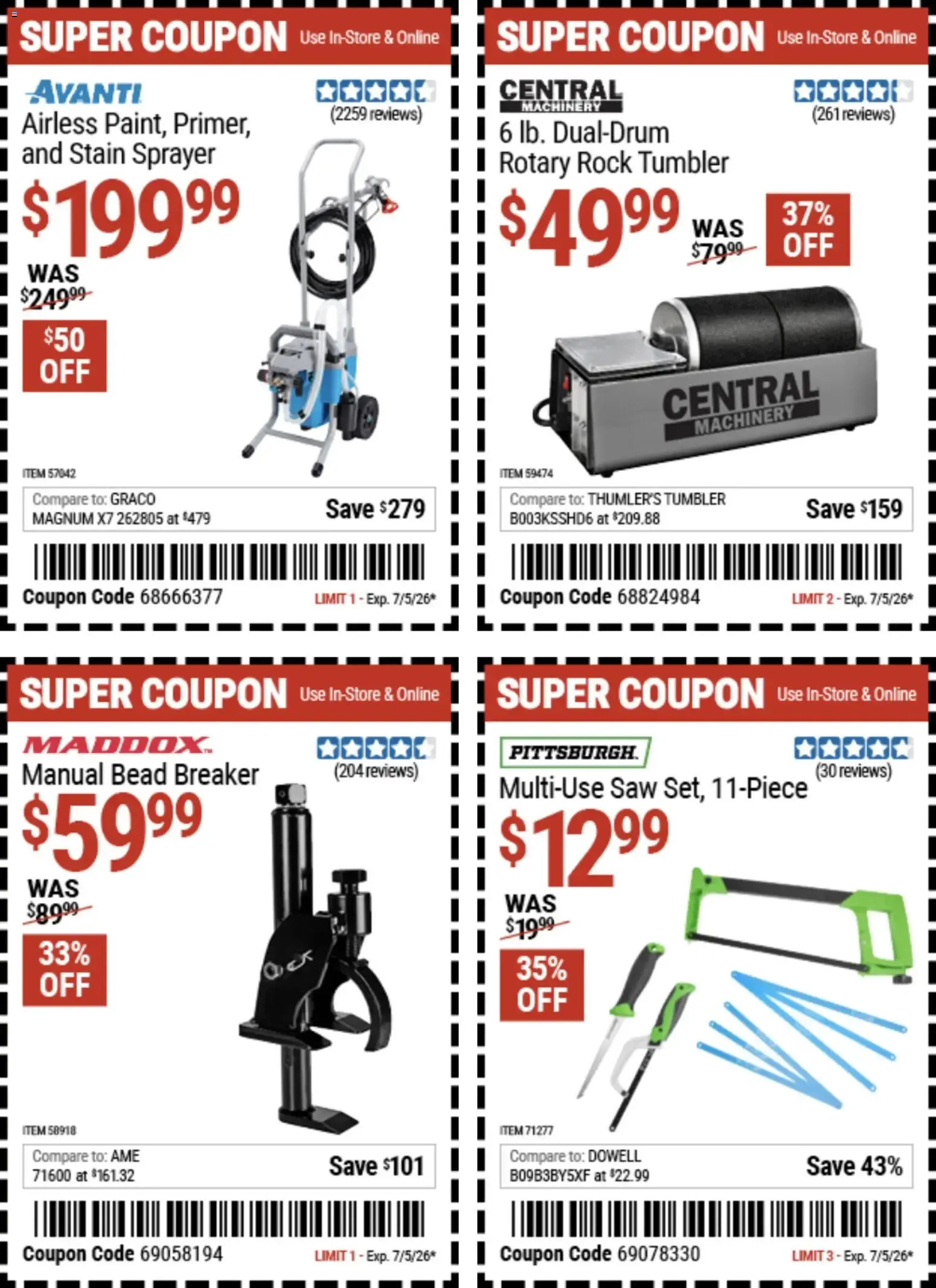 Weekly ad Harbor Freight Weekly Ad (06/22 - 07/05 2026) - Flyer from June 22 to July 5 2026 - Page 4