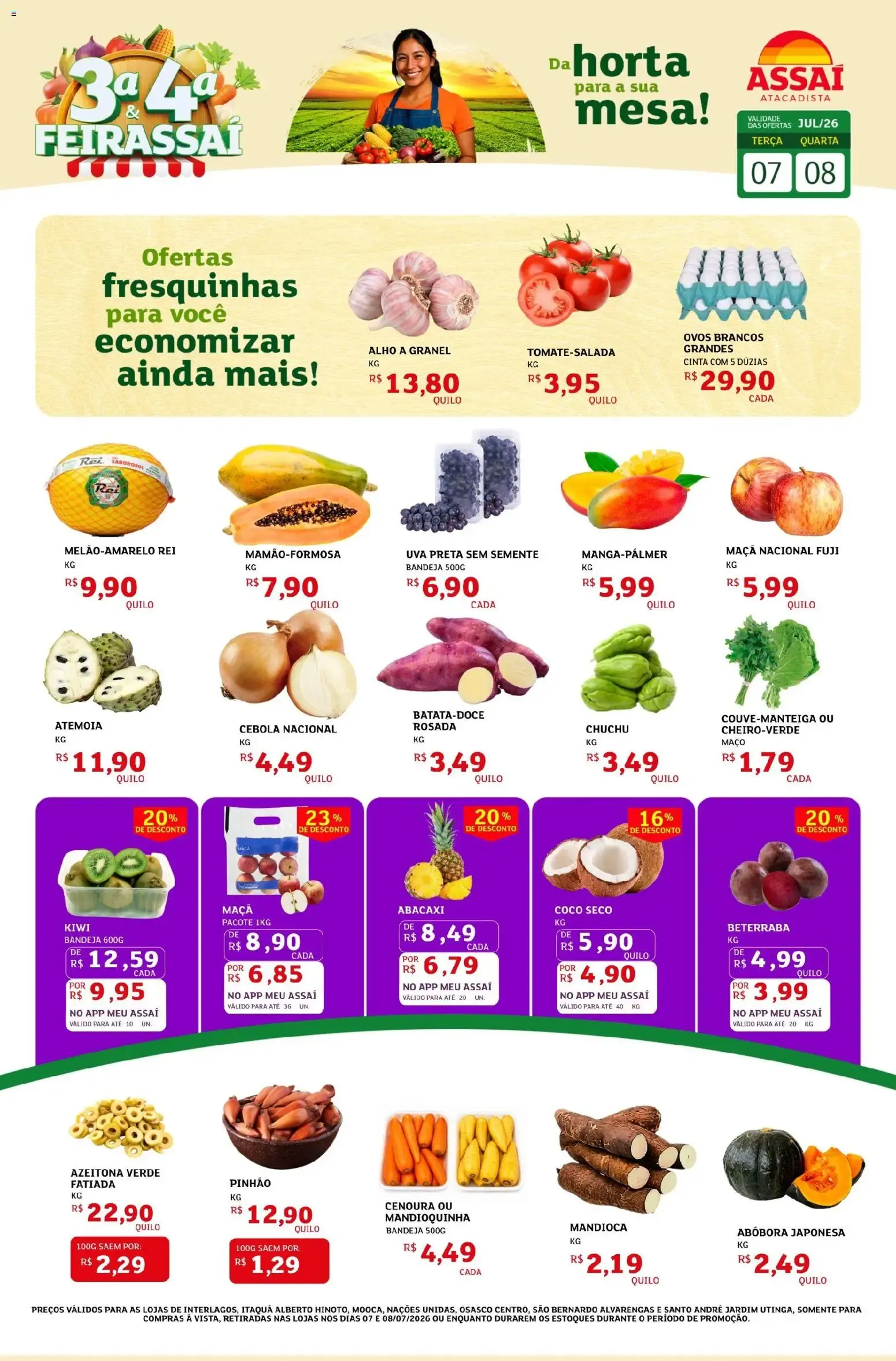 Encarte de Feirassai - Assaí Atacadista 7 de julho até 8 de julho 2026 - Pagina 1