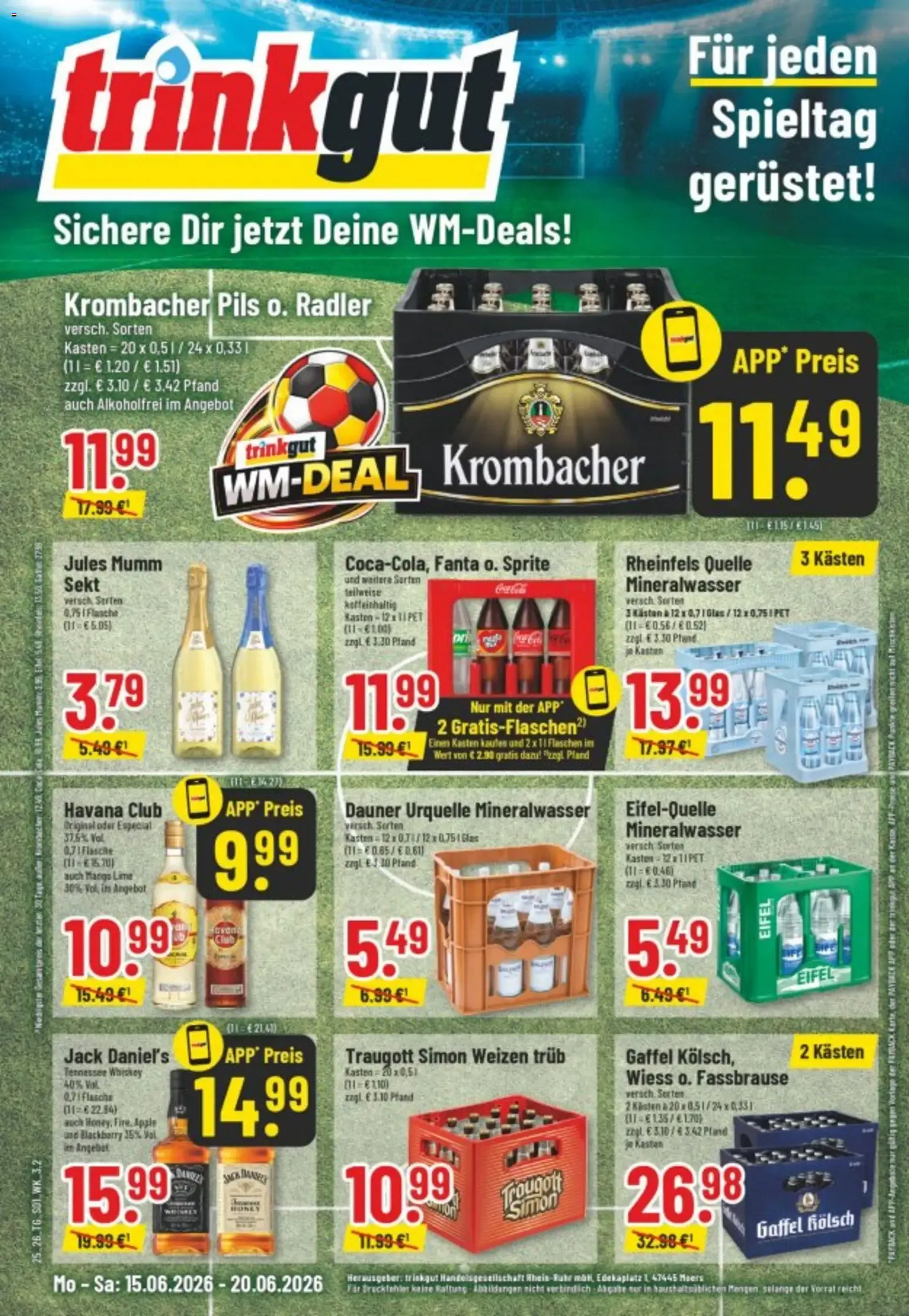 Trinkgut Prospekt ab 15.06.2026 > Angebote ab Montag von 15. Juni bis 20. Juni 2026 - Prospekt seite 1