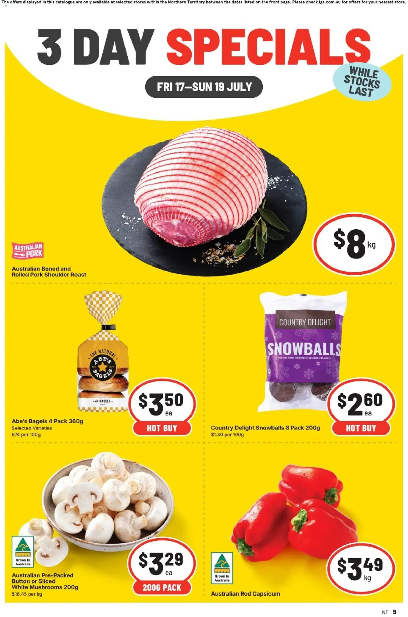 3 Day Specials - Catalogue valid from 17 July to 19 July 2026 - page 1