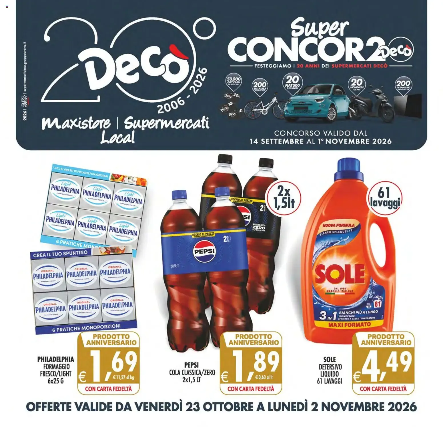 Nuovo Decò volantino Maxistore, Supermercati, Local Sicilia dal 23/10/2026 > offerte anteprima 🛍️ da 23 ottobre a 2 novembre di 2026 - Pagina del volantino 1