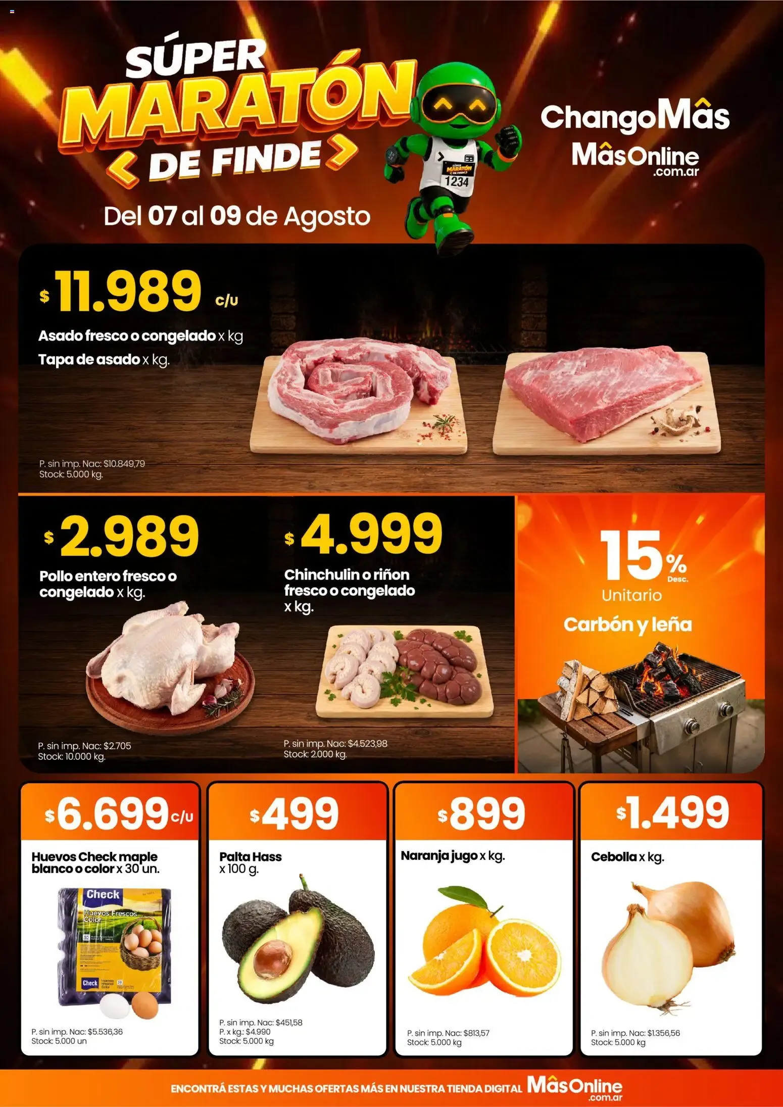 Ofertas de ChangoMás Súper Maratón de Finde 7 de agosto al 9 de agosto 2026 - Página 1 del catálogo