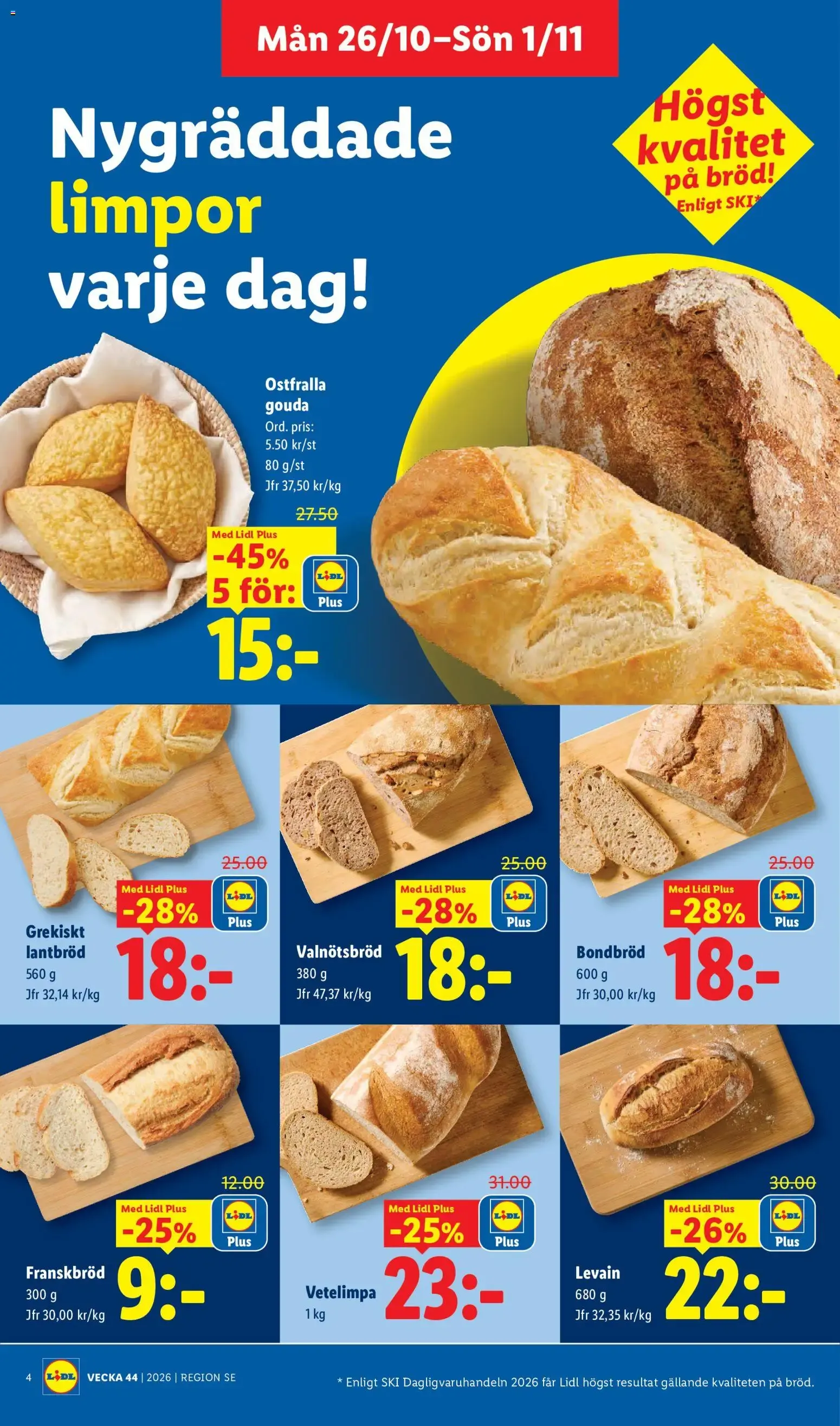 Lidl Veckans erbjudanden från 26 oktober till 1 november 2026 - Reklamblad sidor 4