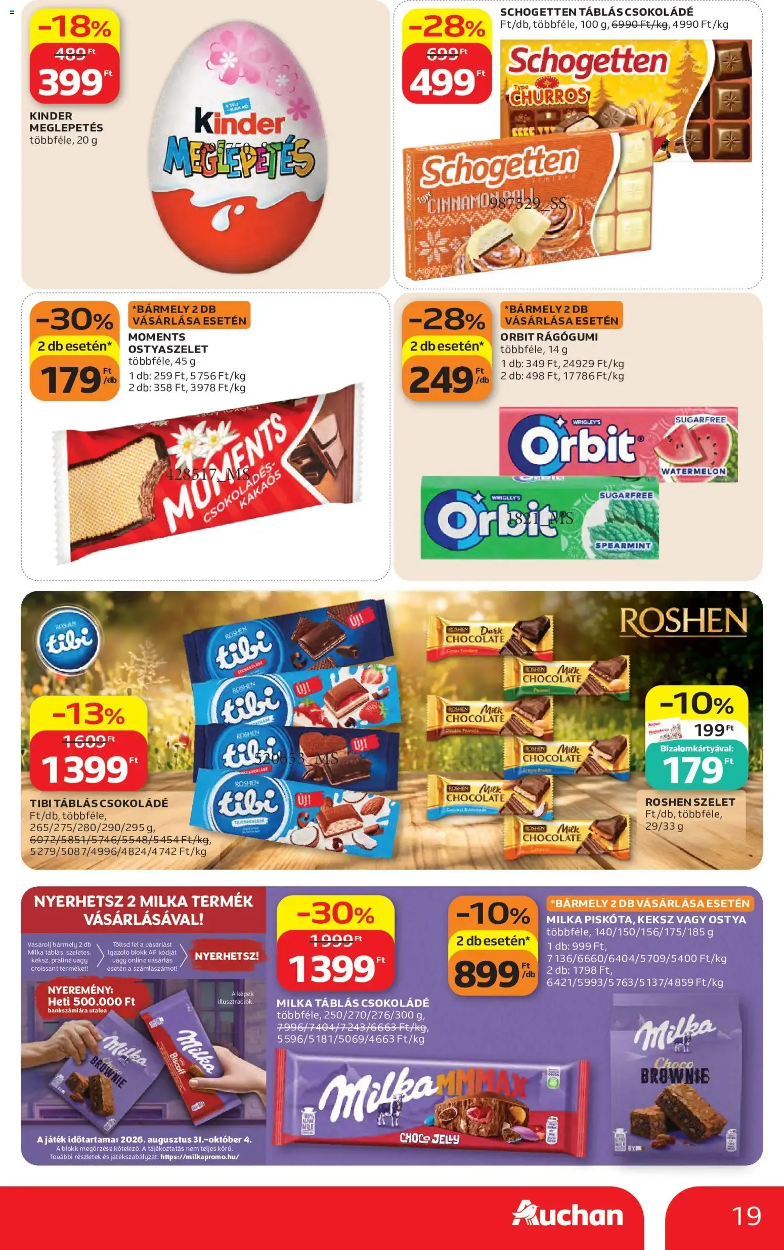 Katalógus Auchan Hipermarket - Márkák Ünnepe! szeptember 10.-tól szeptember 23.-ig 2026. - Oldal 19