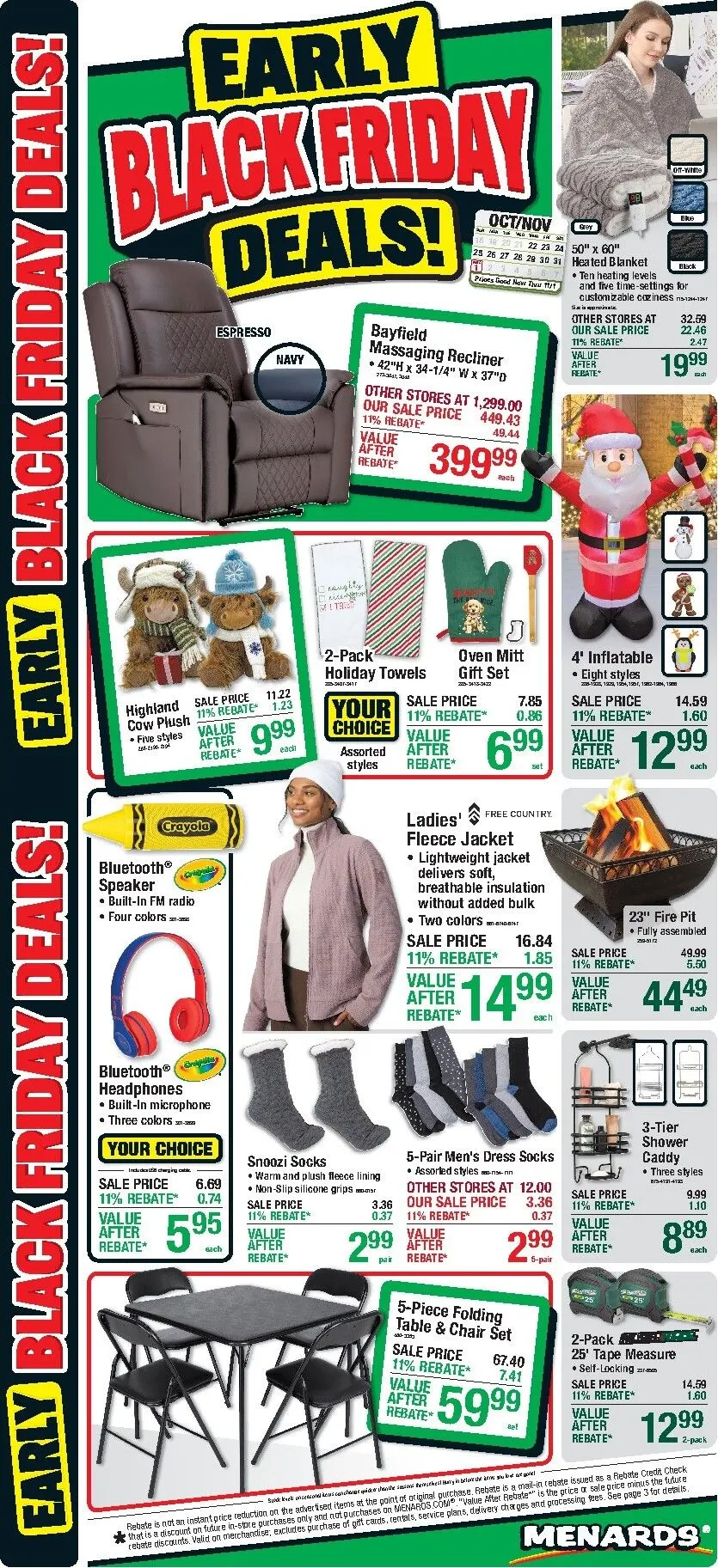 Weekly ad Current Menards - Early Black Friday Deals! leaflet valid from Thursday 10/22/2026 to Sunday 11/01/2026 from October 22 to November 7 2026 - Page 1