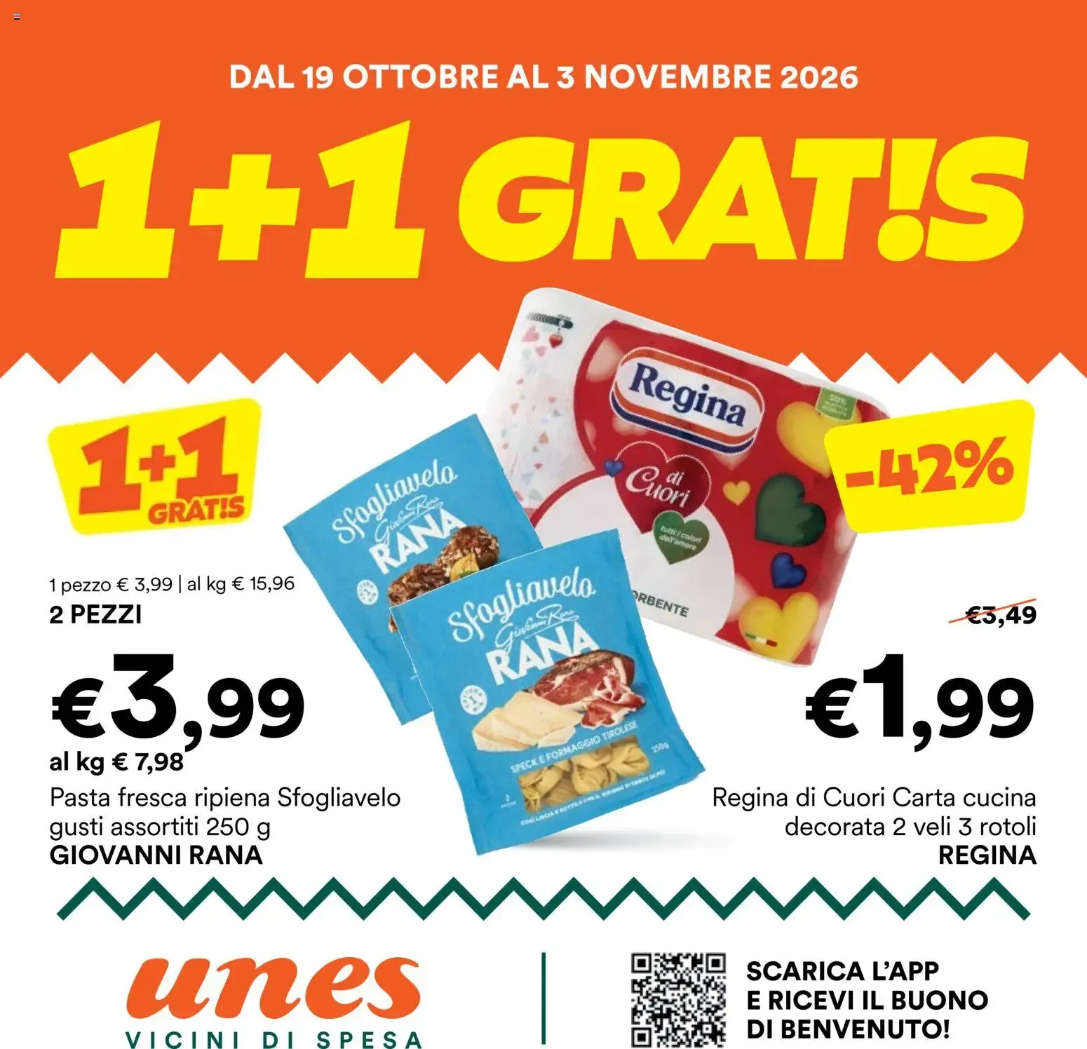 Unes - 1+1 GRATIS