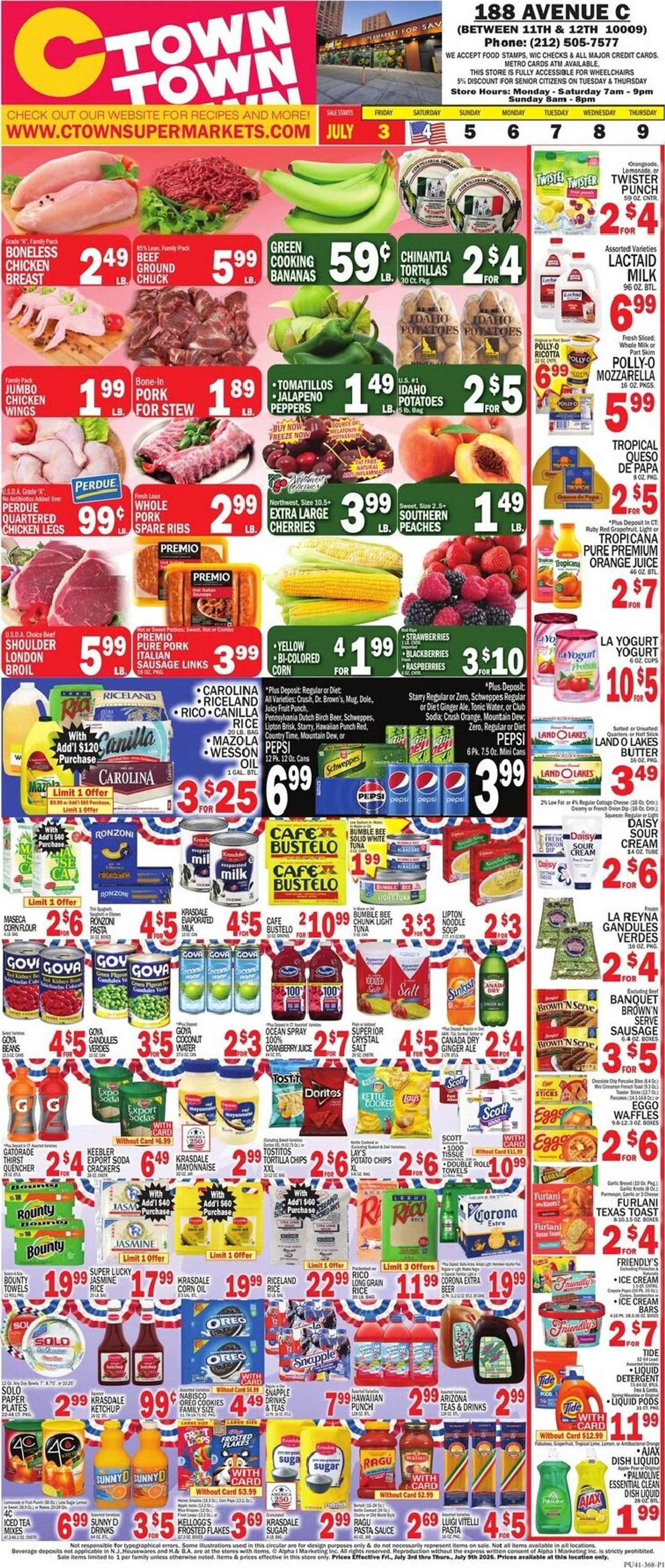 Current CTown leaflet valid from Friday 07/03/2026 to Thursday 07/09/2026