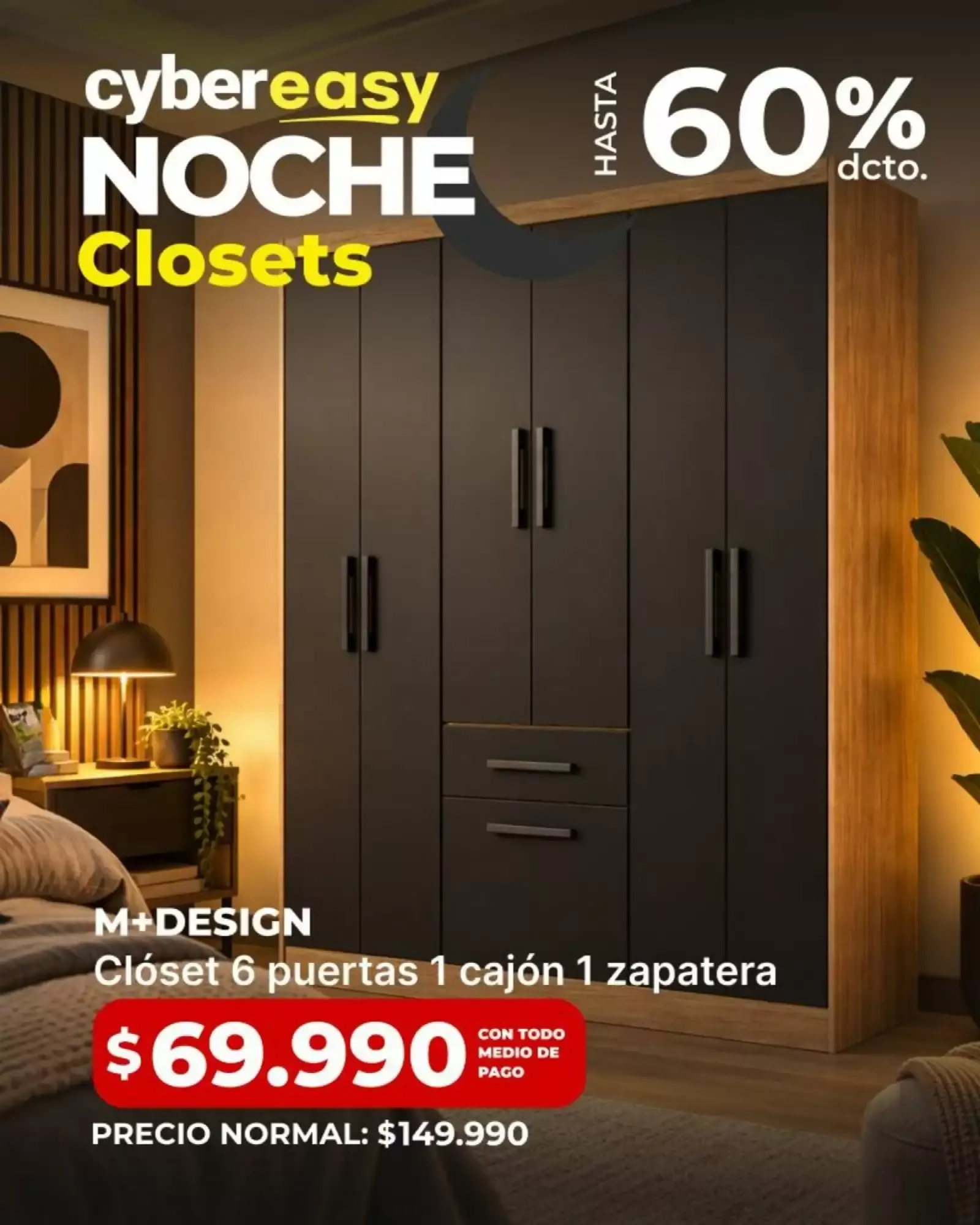 Catálogo de cybereasy NOCHE Closets 8 de octubre al 23 de octubre 2026 - Página 1