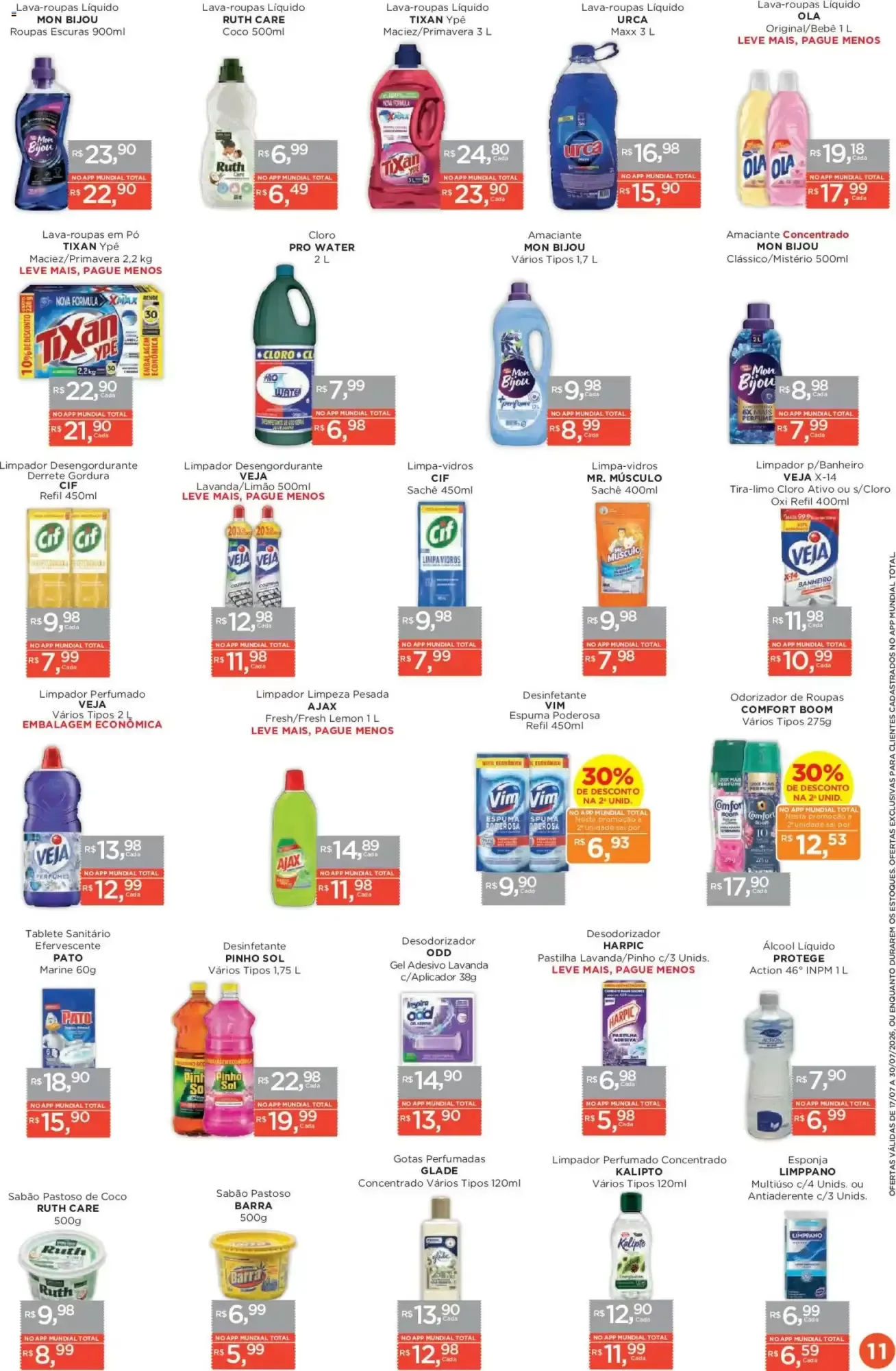 Encarte de Encarte Supermercados Mundial 17 de julho até 30 de julho 2026 - Pagina 11