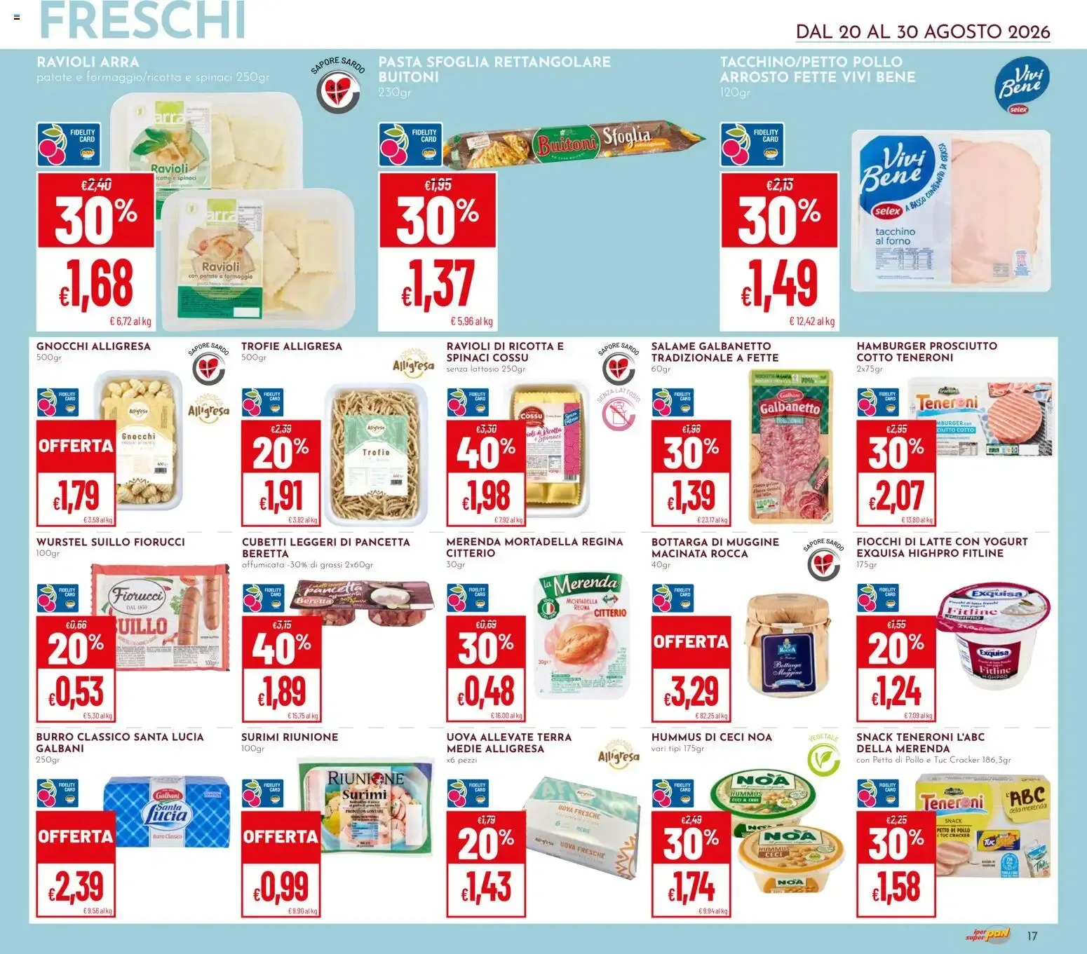 Iper Pan & Super Pan: Sconti 30%, 40%, 50% da 20 agosto a 30 agosto di 2026 - Pagina del volantino 17