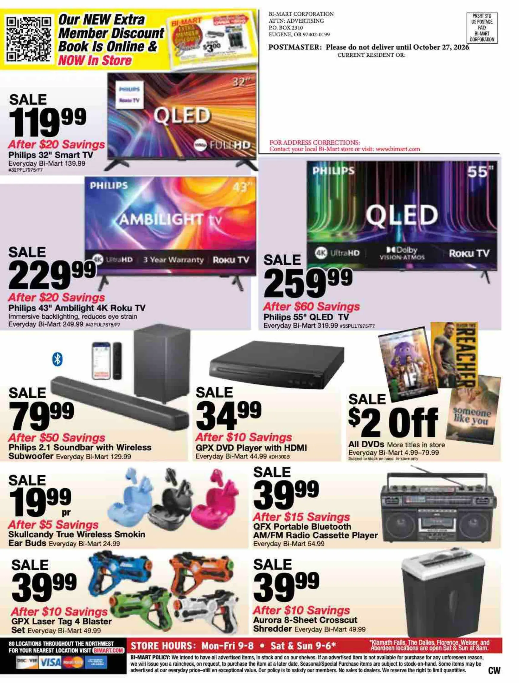 Weekly ad Current Bi-Mart leaflet valid from Tuesday 10/27/2026 to Monday 11/09/2026 from October 27 to November 9 2026 - Page 12
