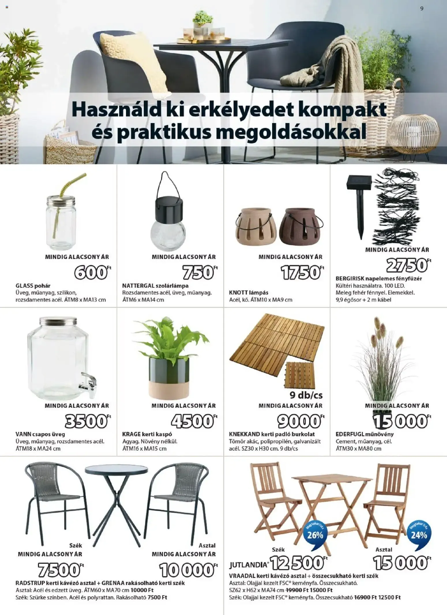Katalógus JYSK akciós újság - 2026.06.03. -tól/töl > akció, lapozható szórólap 🛍️ június 3.-tól június 21.-ig 2026. - Oldal 9