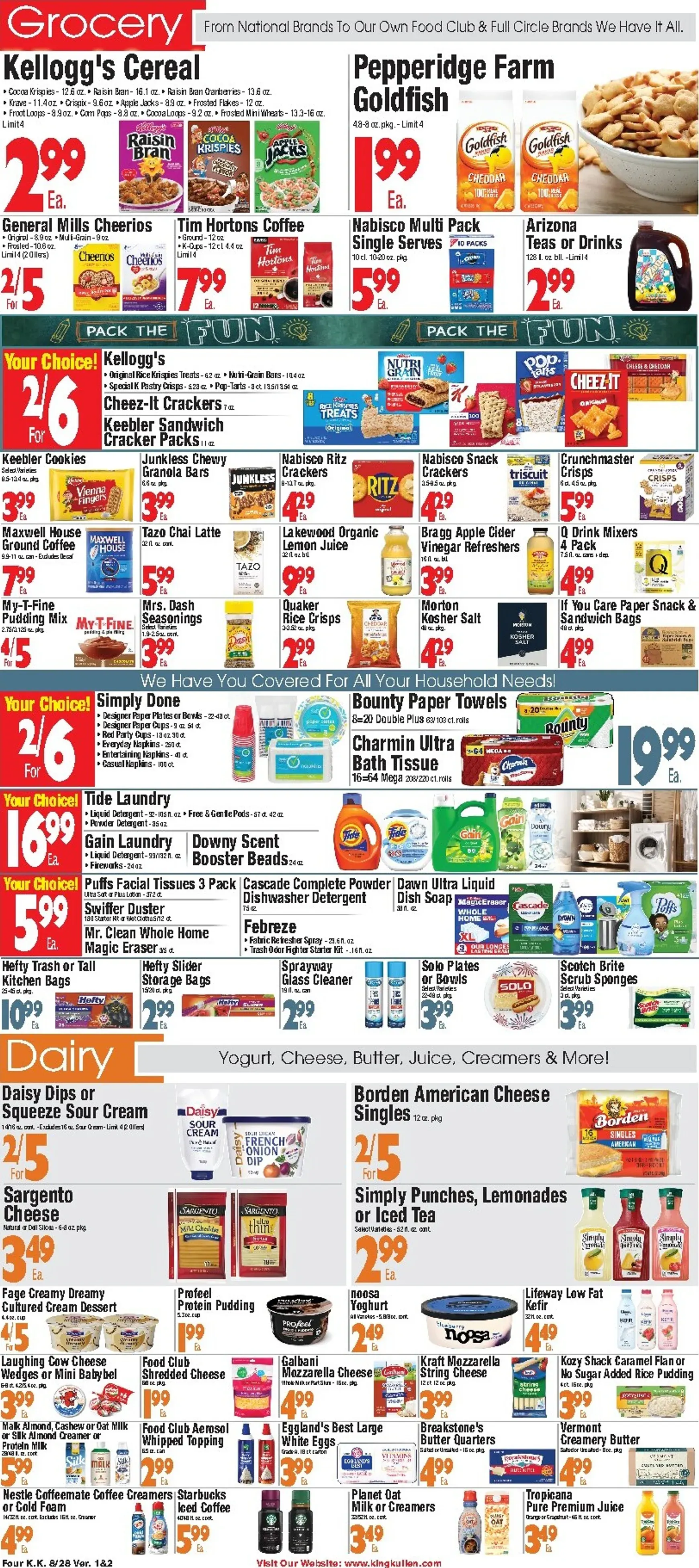 Weekly promotion Current King Kullen leaflet valid from Friday 08/28/2026 to Thursday 09/03/2026 spanning from August 28 to September 3 2026 - Page 4 for Catalogue 365