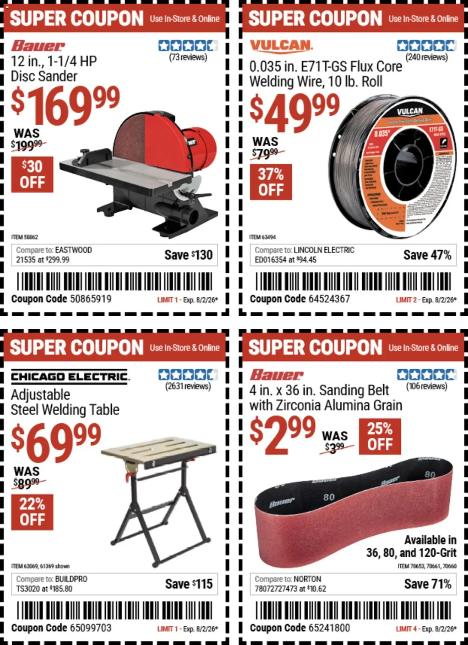 Weekly ad Harbor Freight Coupon Deals from July 20 to August 2 2026 - Page 24
