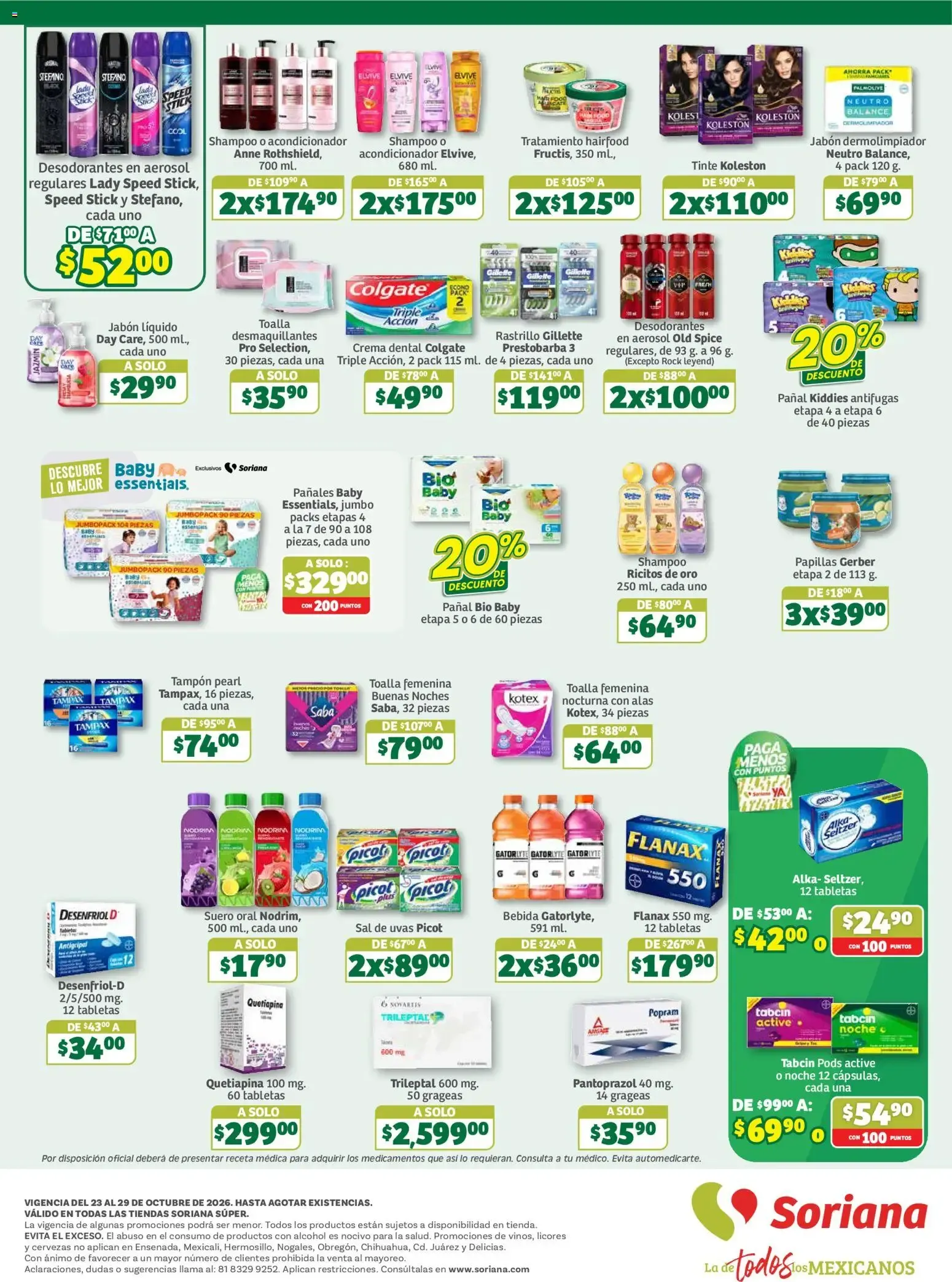 Catálogo de SORIANA ofertas hoy de 23/10/2026 - Folleto Octubre 23 de octubre al 29 de octubre 2026 - Pagina 8
