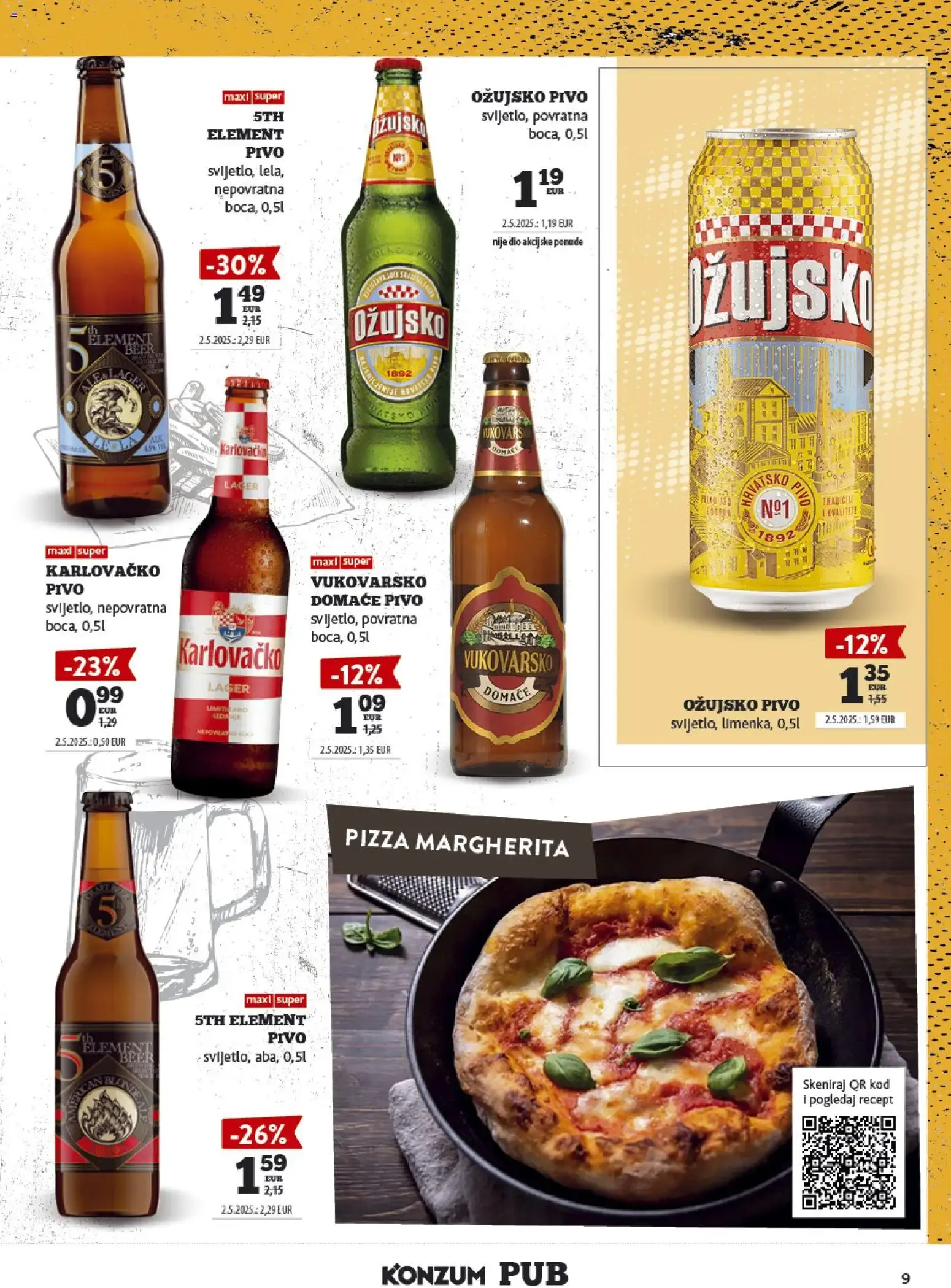 Katalog Konzum Pub: Oferta de Cervezas od 14. rujna do 27. rujna 2026. - Pregled Stranica 9