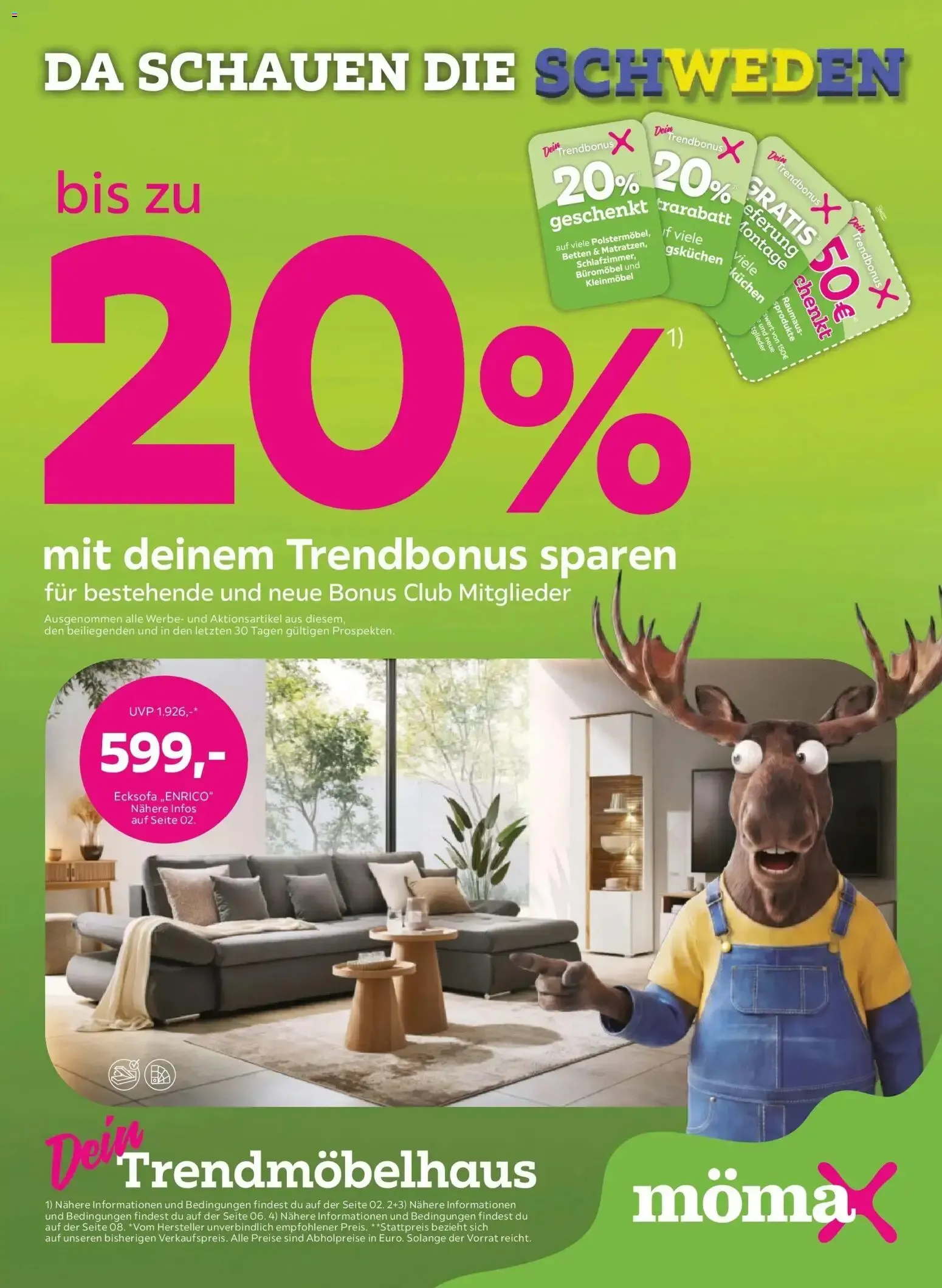 Mömax - Dein Trendmöbelhaus von 18. August bis 24. August 2026 - Flugblätt seite 1