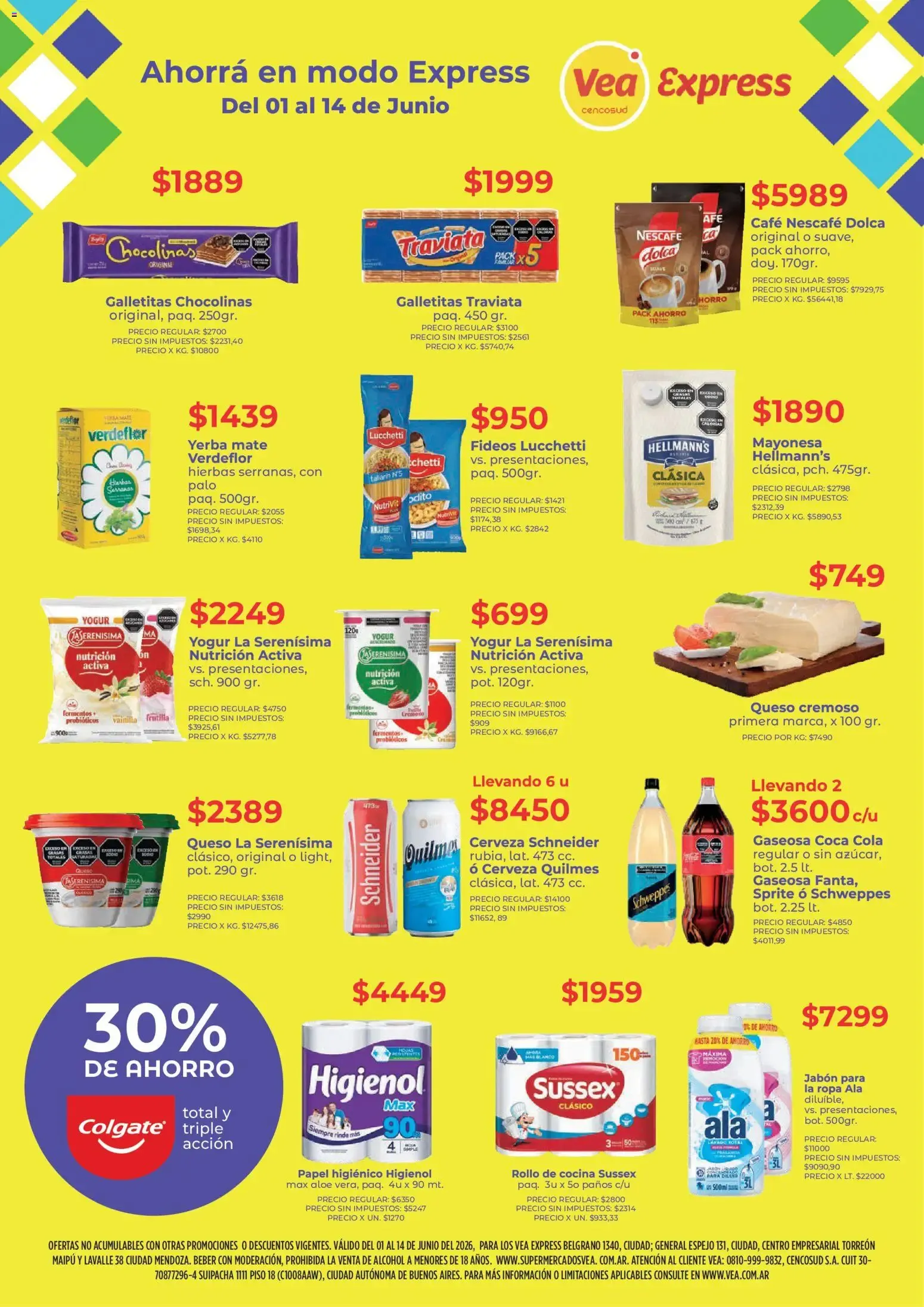 Vea - Ofertas Vea Express Mendoza del 01/06/2026 - 14/06/2026