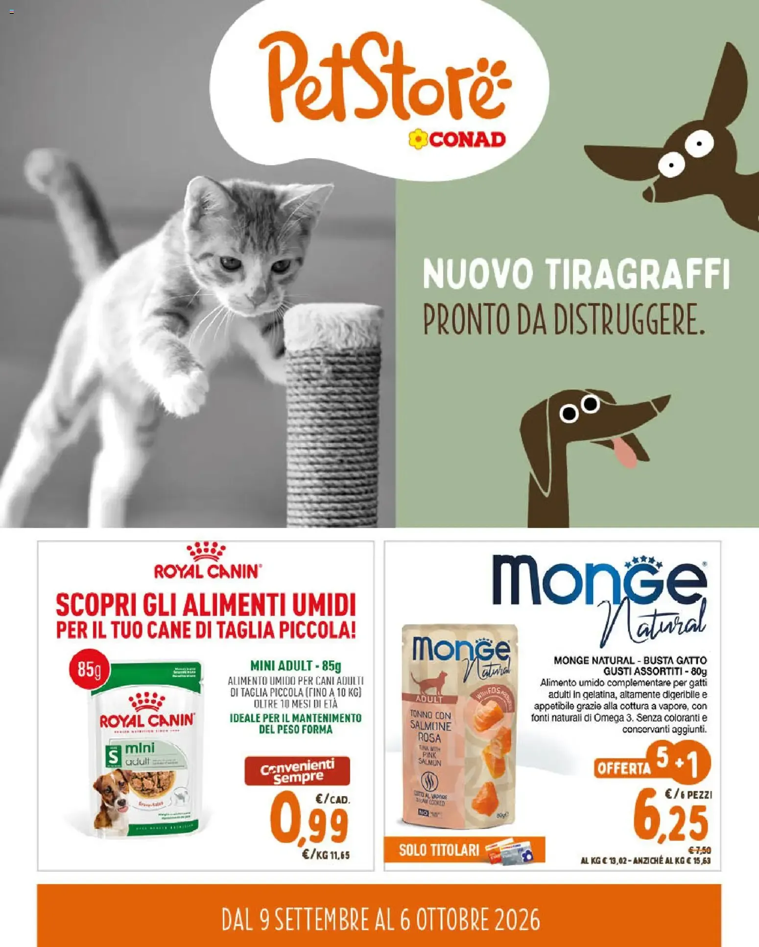Anteprima volantino Conad dal 09/09/2026 prossima settimana da 9 settembre a 6 ottobre di 2026 - Pagina del volantino 1