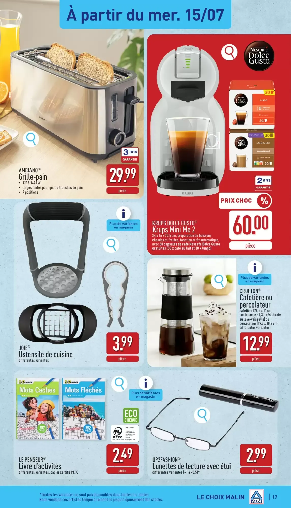 ALDI Dépliant du 13/07 au 18/07 van 13 juli tot 18 juli 2026 - folder pagina 17
