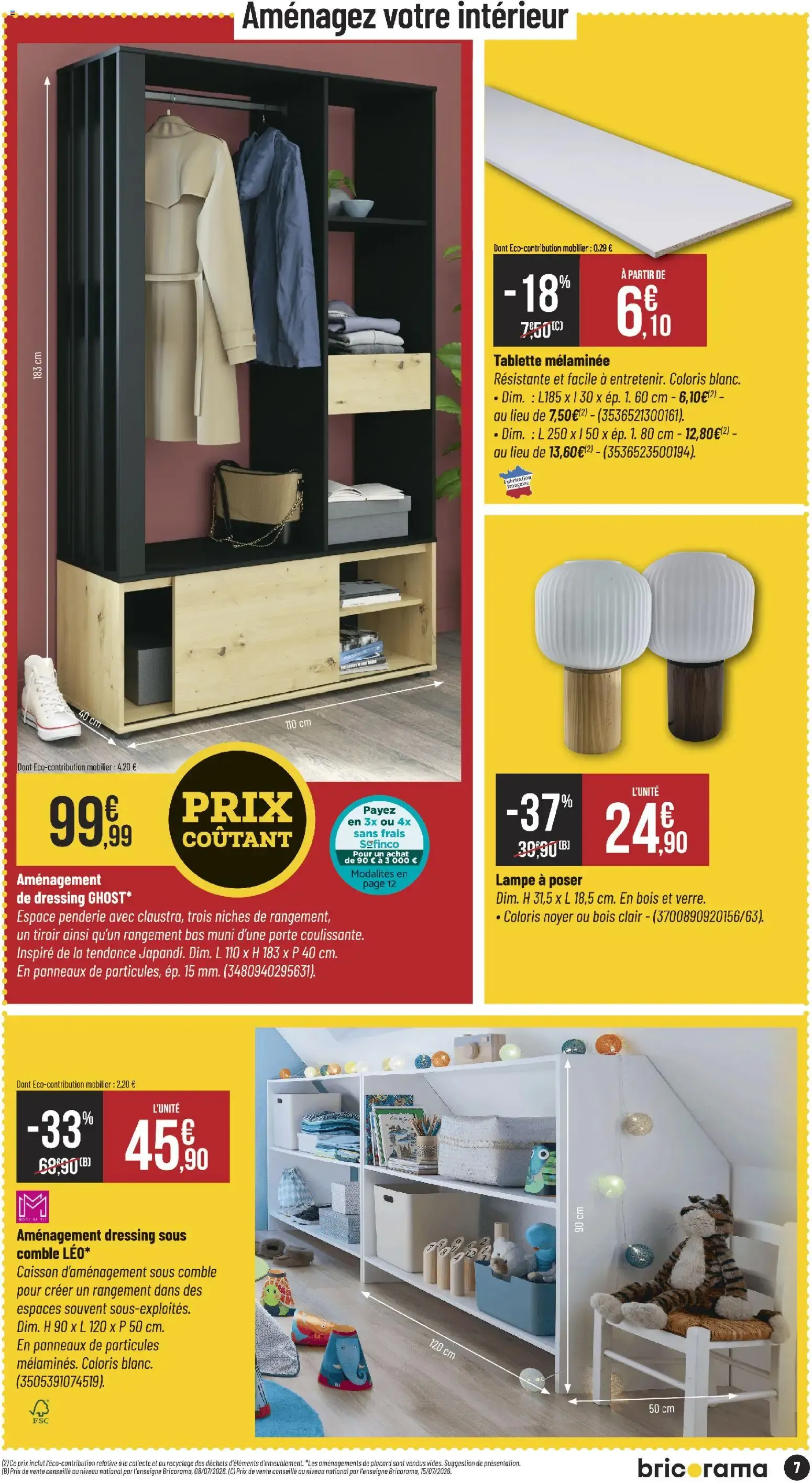 Bricorama catalogue à partir du 07/10/2026 - promo en ligne du 7 octobre au 18 octobre 2026 - Catalogue page 7