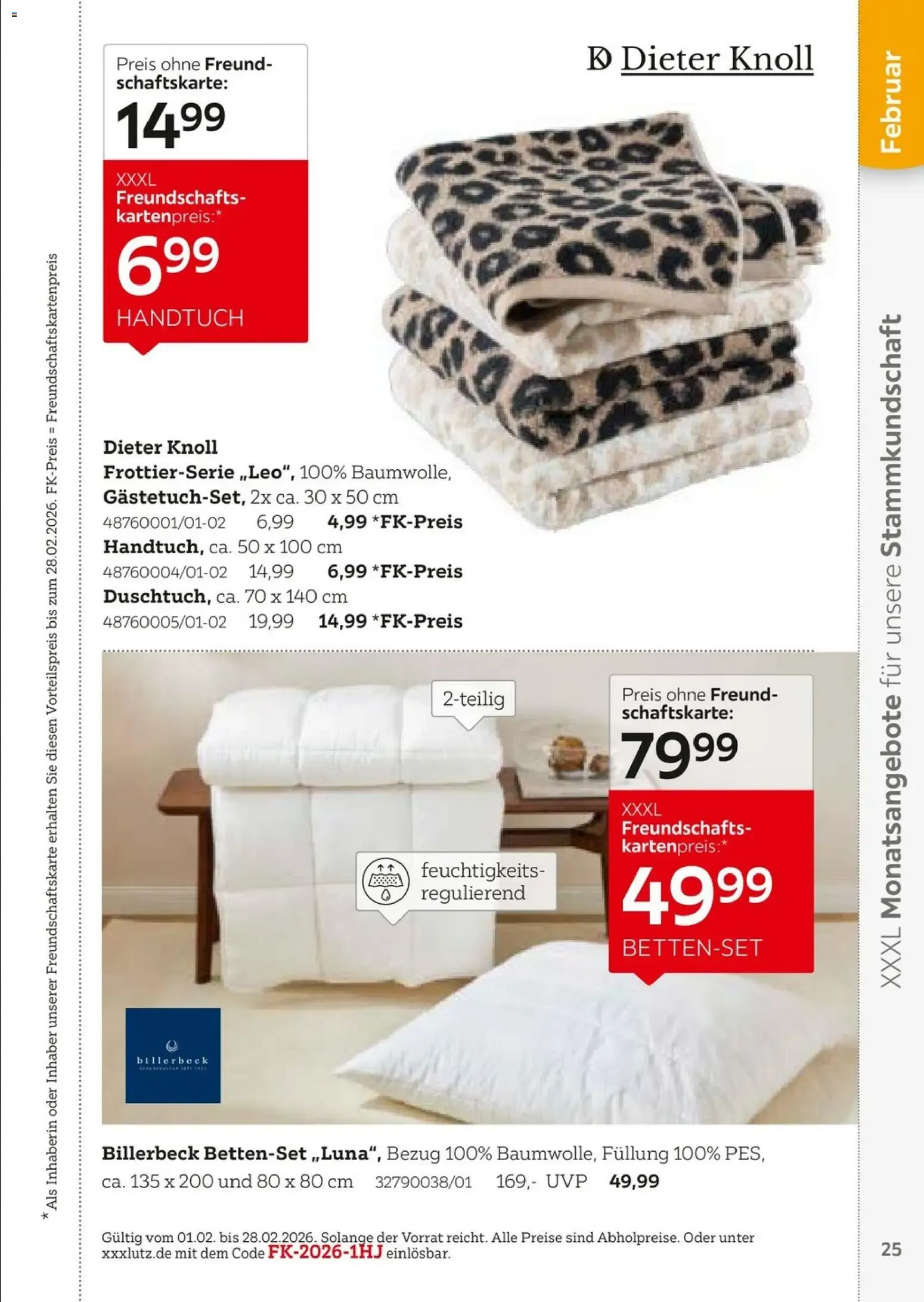 XXXL Lutz Freundschaftskartenjournal (ab 01.02.2026) zum Blättern von 1. Februar bis 31. Juli 2026 - Prospekt seite 25